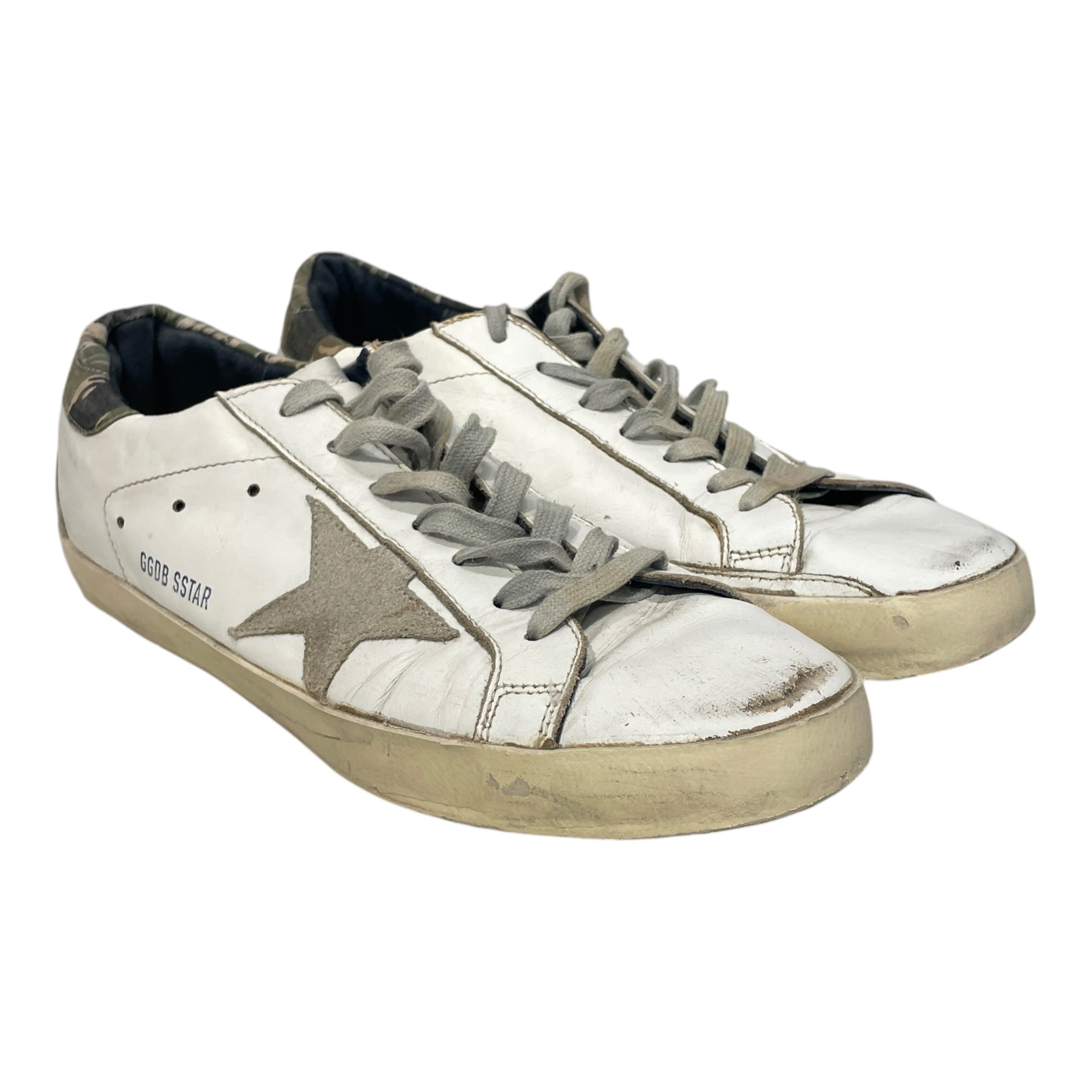 GOLDEN GOOSE/Low-Sneakers/EU 43/Leather/WHT/CAMO BACK view 1