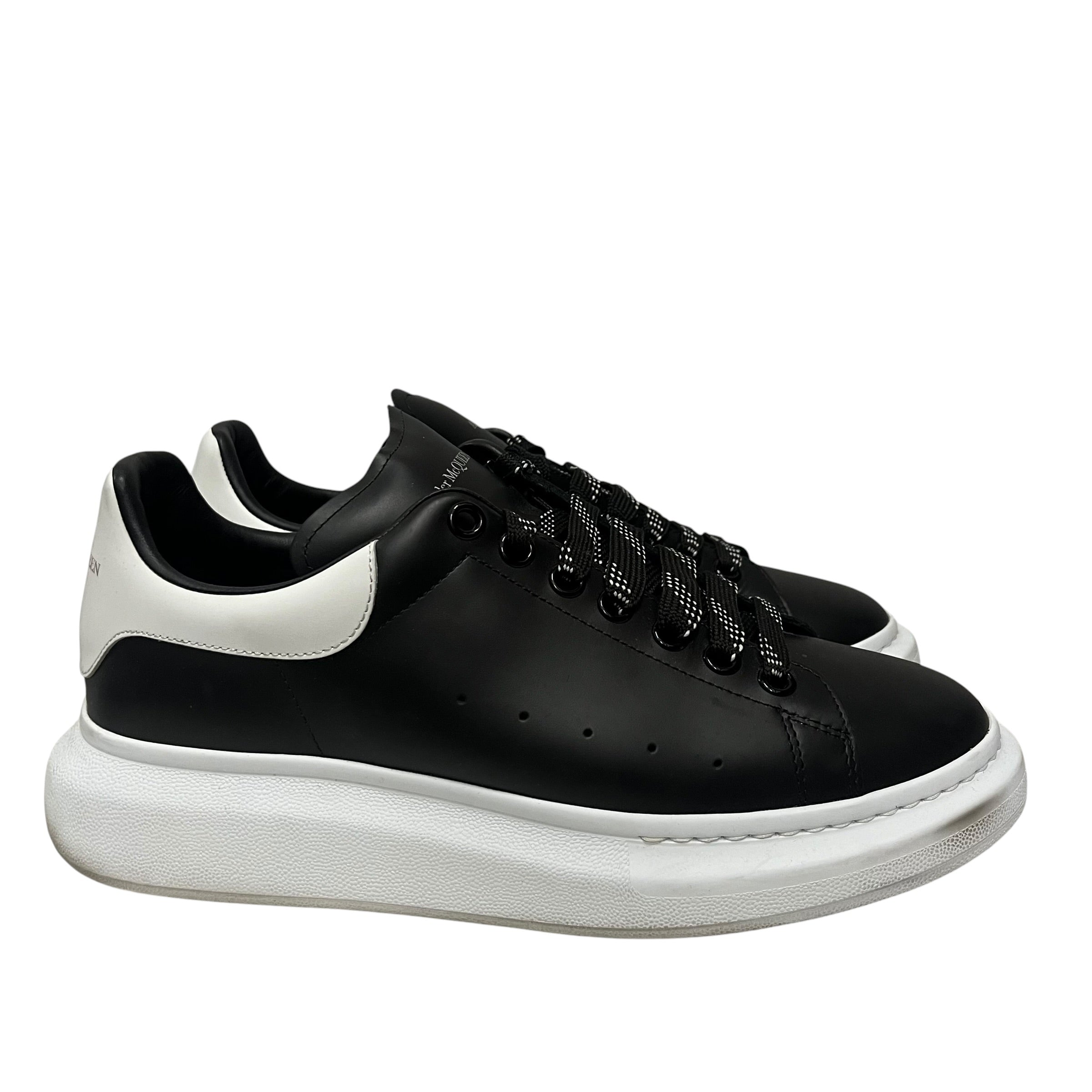 Alexander McQueen/Low-Sneakers/EU 43.5/Leather/BLK/alexander mcqueen blk/white view 3