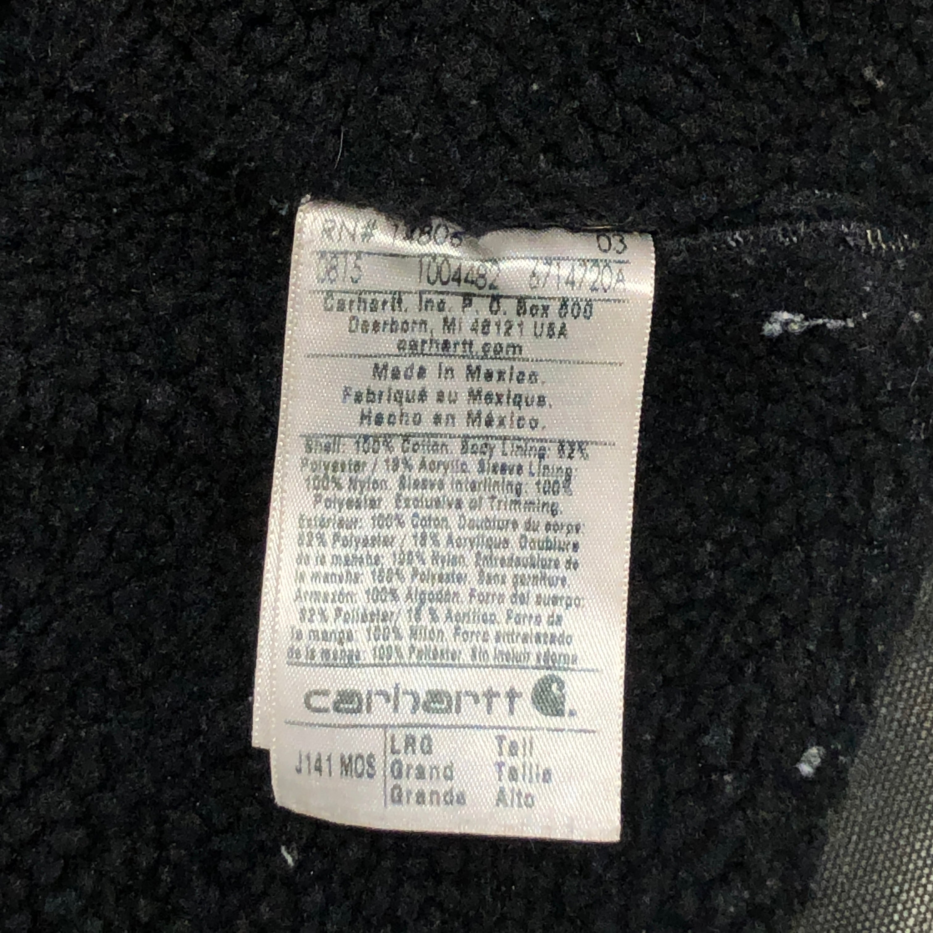 Carhartt/Coverall/L/Cotton/GRN/faded green with sherpa lining view 4