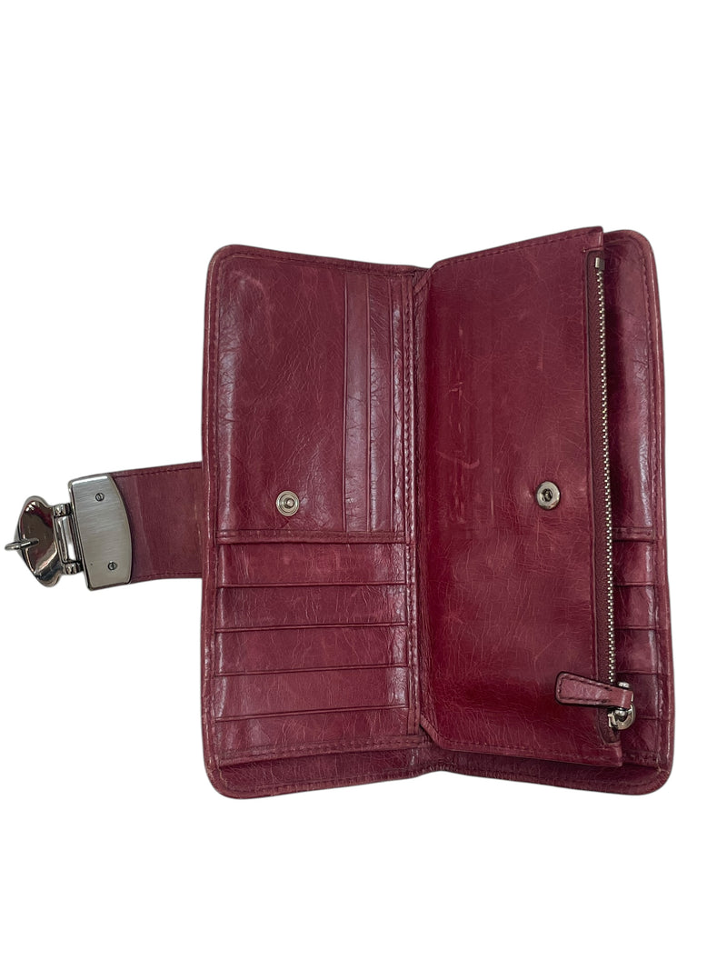 MIU MIU/Long Wallet/L/Leather/RED/194 | HEART LOCK |