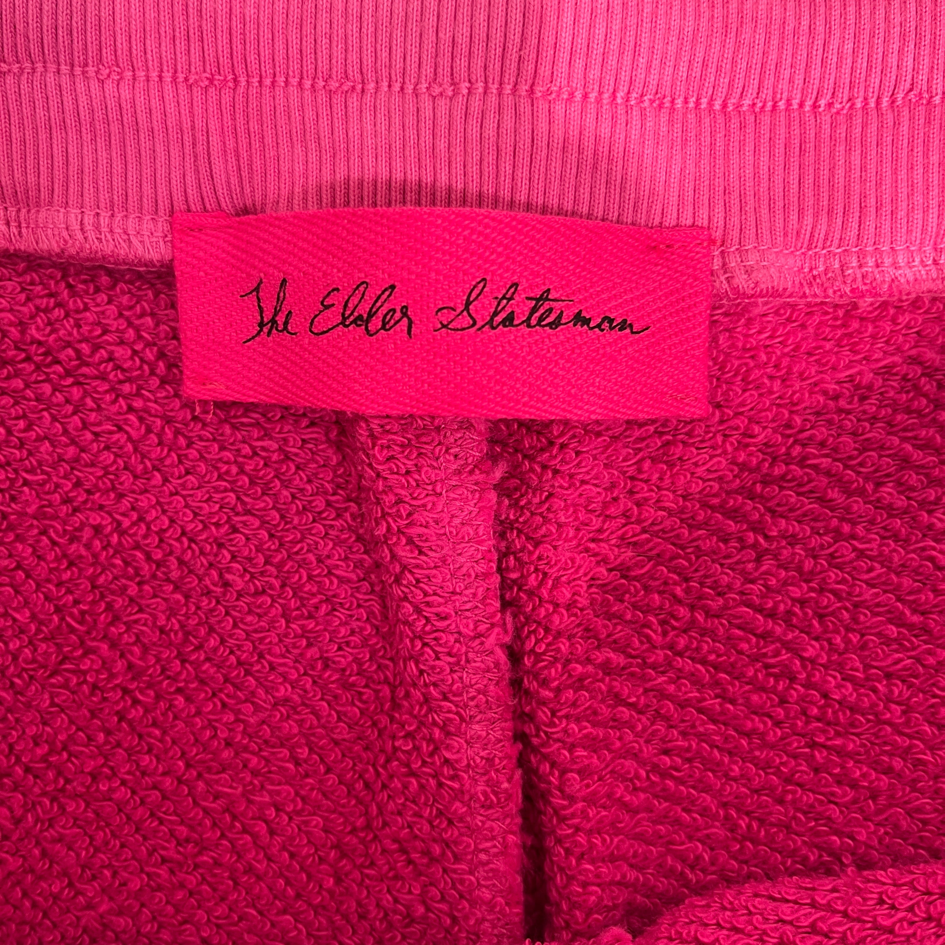 The Elder Statesman/Shorts/XL/Cotton/PNK/Green Drawstring view 3