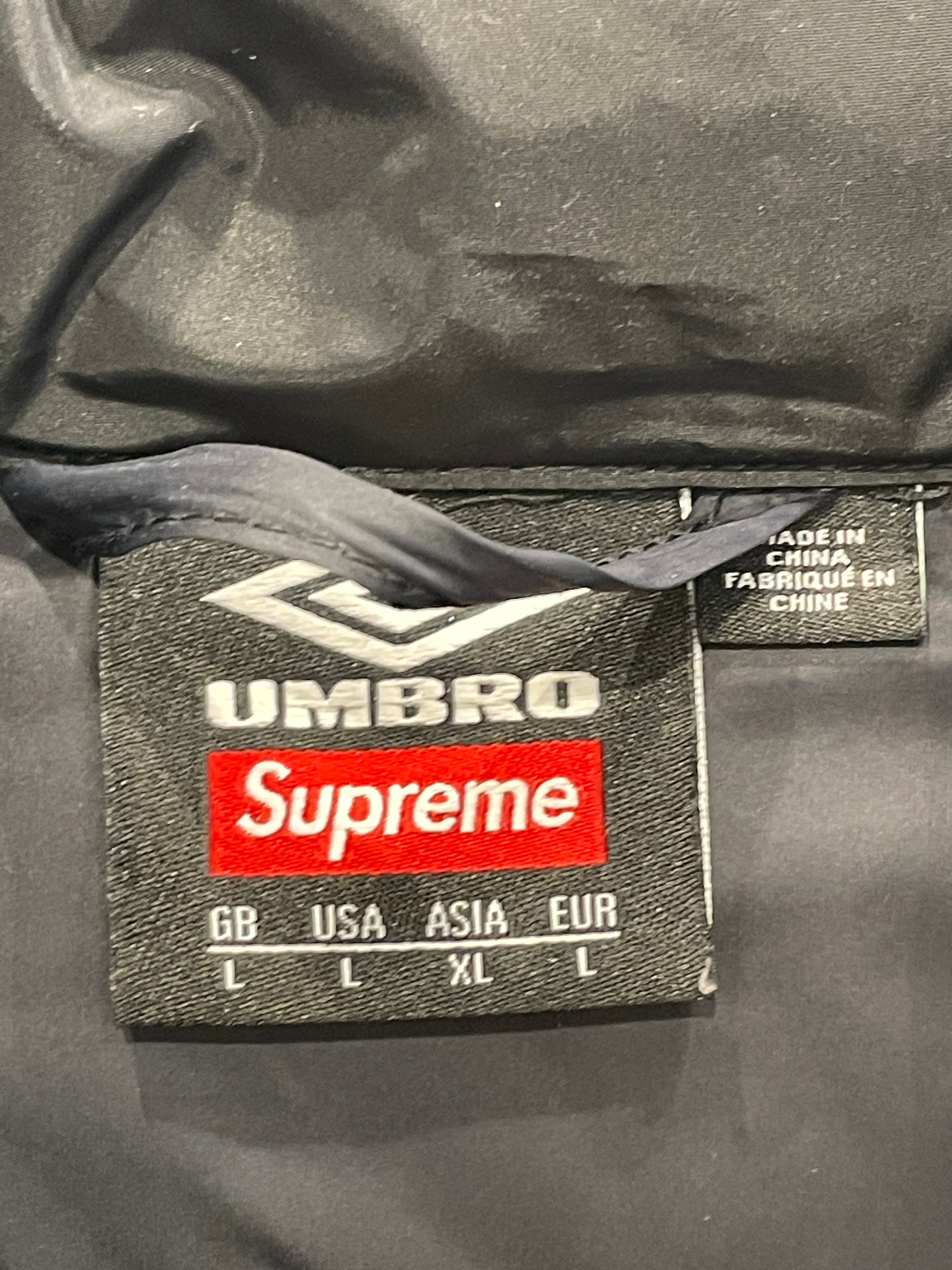 Supreme/UMBRO/Puffer Jkt/L/Nylon/BLK/Graphic/RED PATCH LOGOS view 5