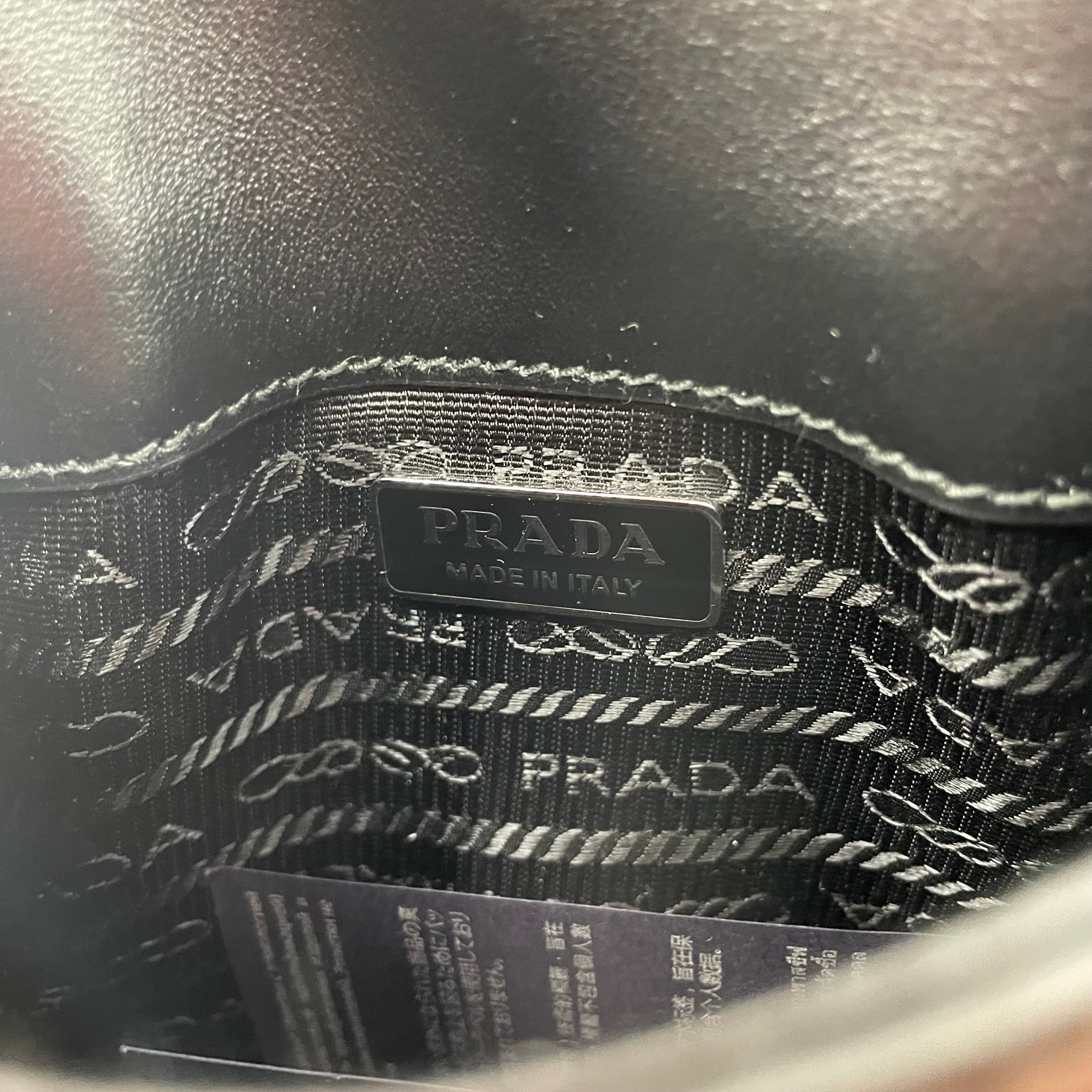 PRADA/Cross Body Bag/Leather/BLK/MINI CLEO FLAP view 6