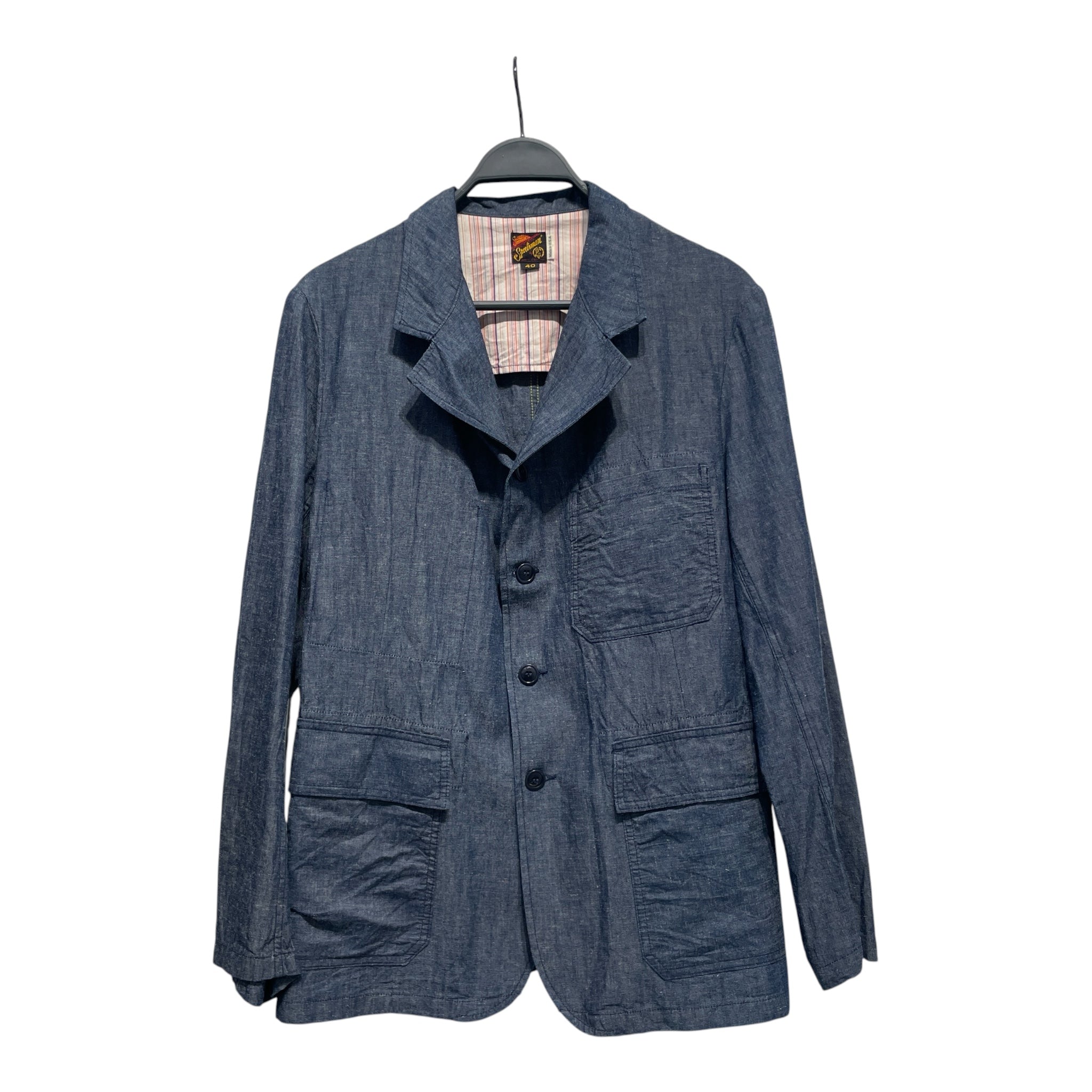 misterfreedom/Tailored Jkt/40/Linen/IDG/stripesinside view 1