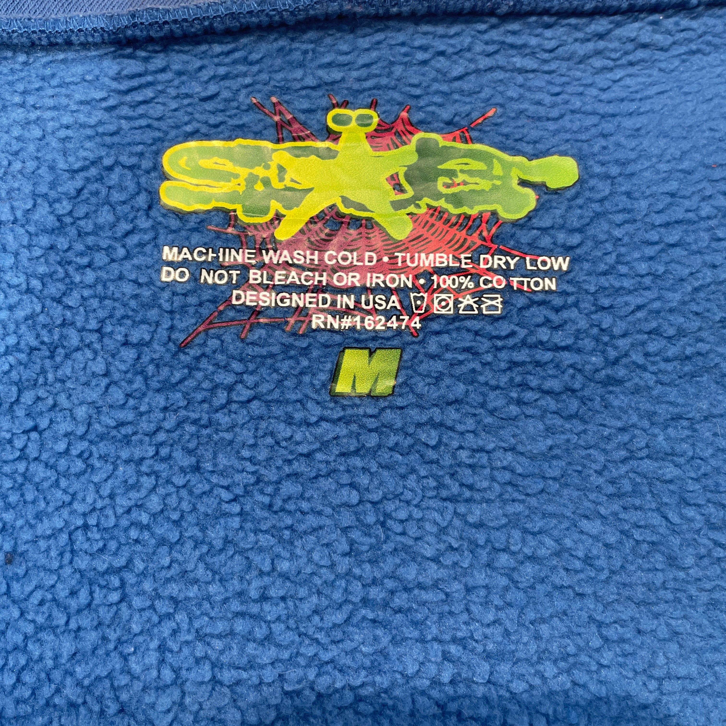 Sp5der/Hoodie/M/Graphic/Cotton/BLU/YELLOW LOGO/ STARS view 8