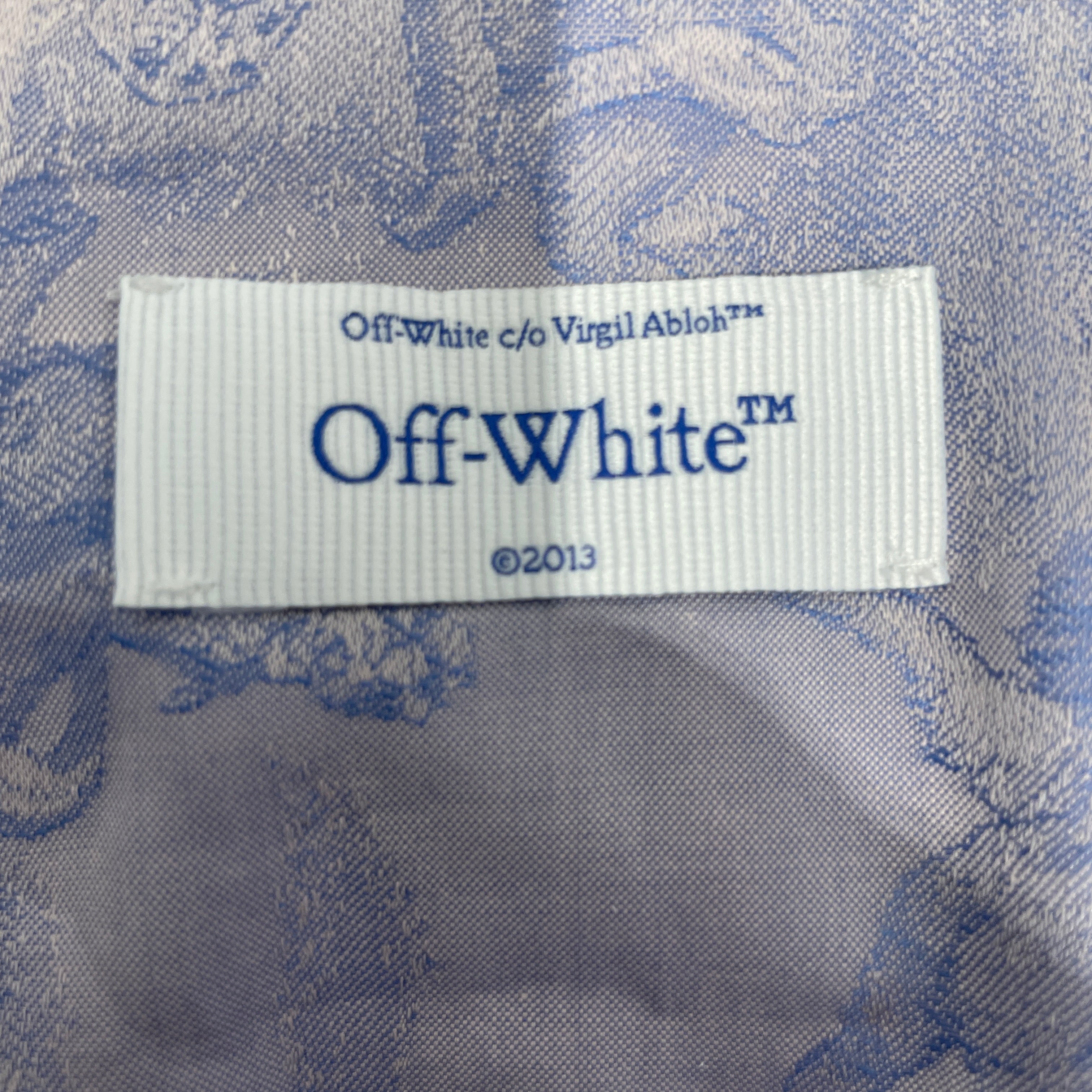 OFF-WHITE/SS Blouse/40/All Over Print/Polyester/PPL/ view 3
