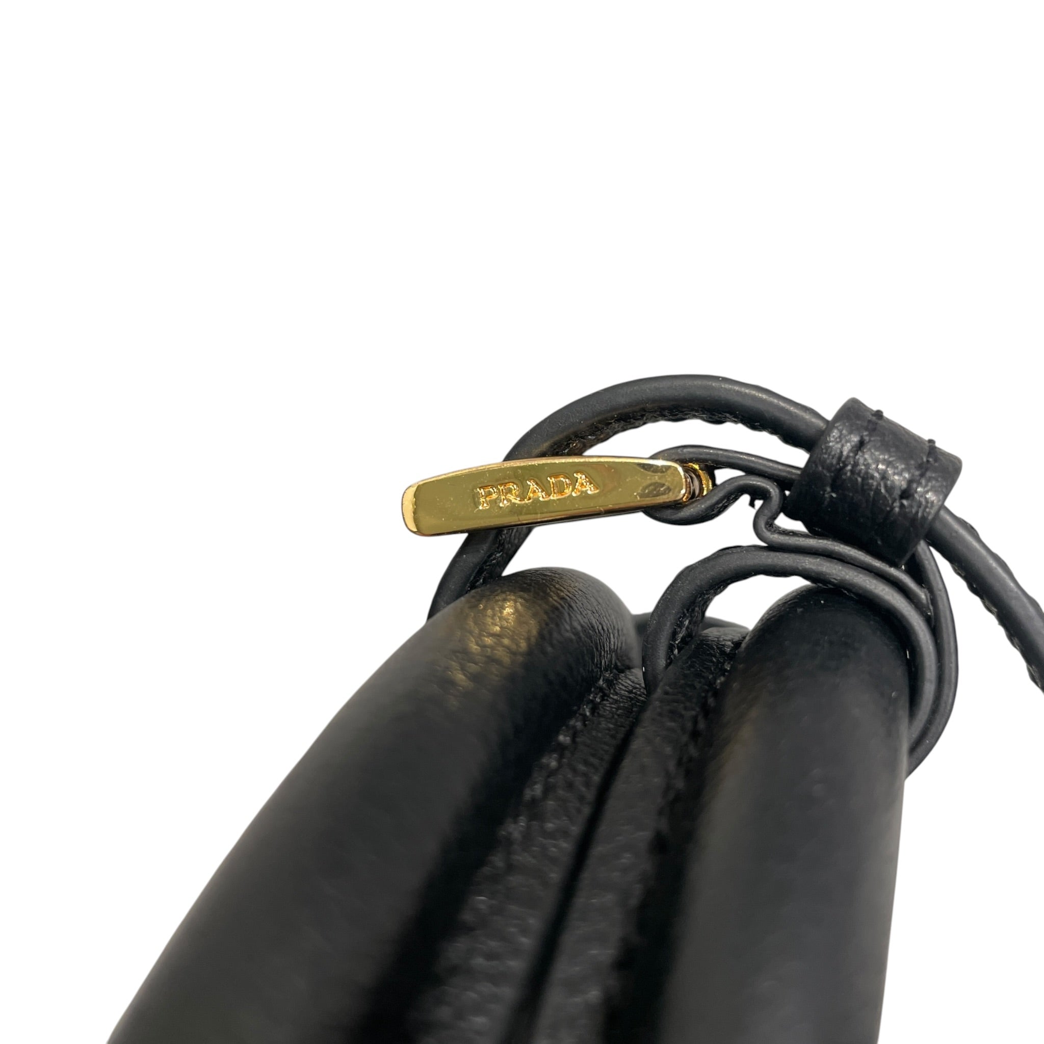 PRADA/Hand Bag/Leather/BLK/BELTED BAG / MINI BELT HANDLE view 4