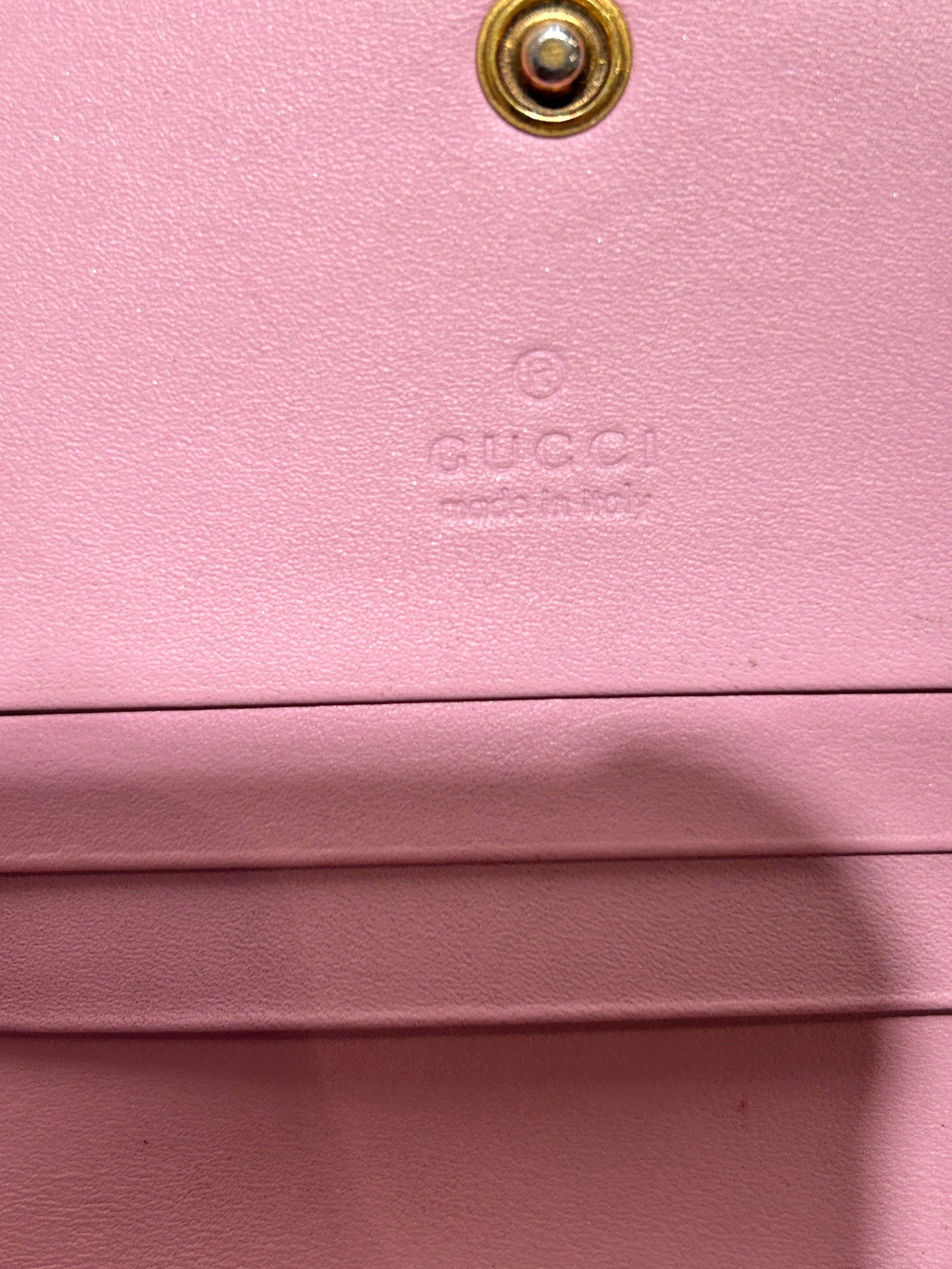 GUCCI/Wallet/Monogram/Leather/BRW/STRAWBERRY PRINT view 3