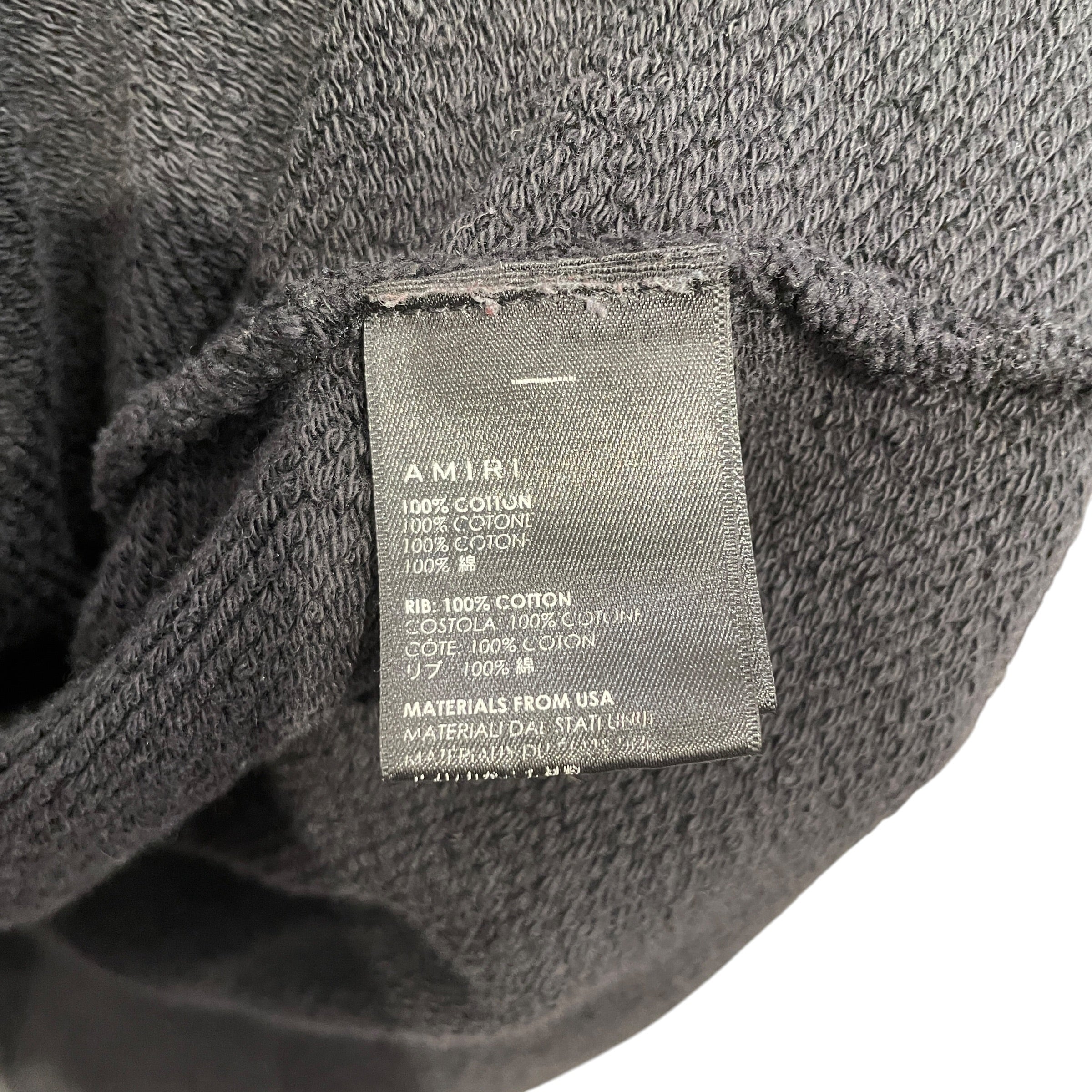 AMIRI/Tops/S/Cotton/BLK/AMIRI MOTLEY CRW EMBR CREWNECK view 4