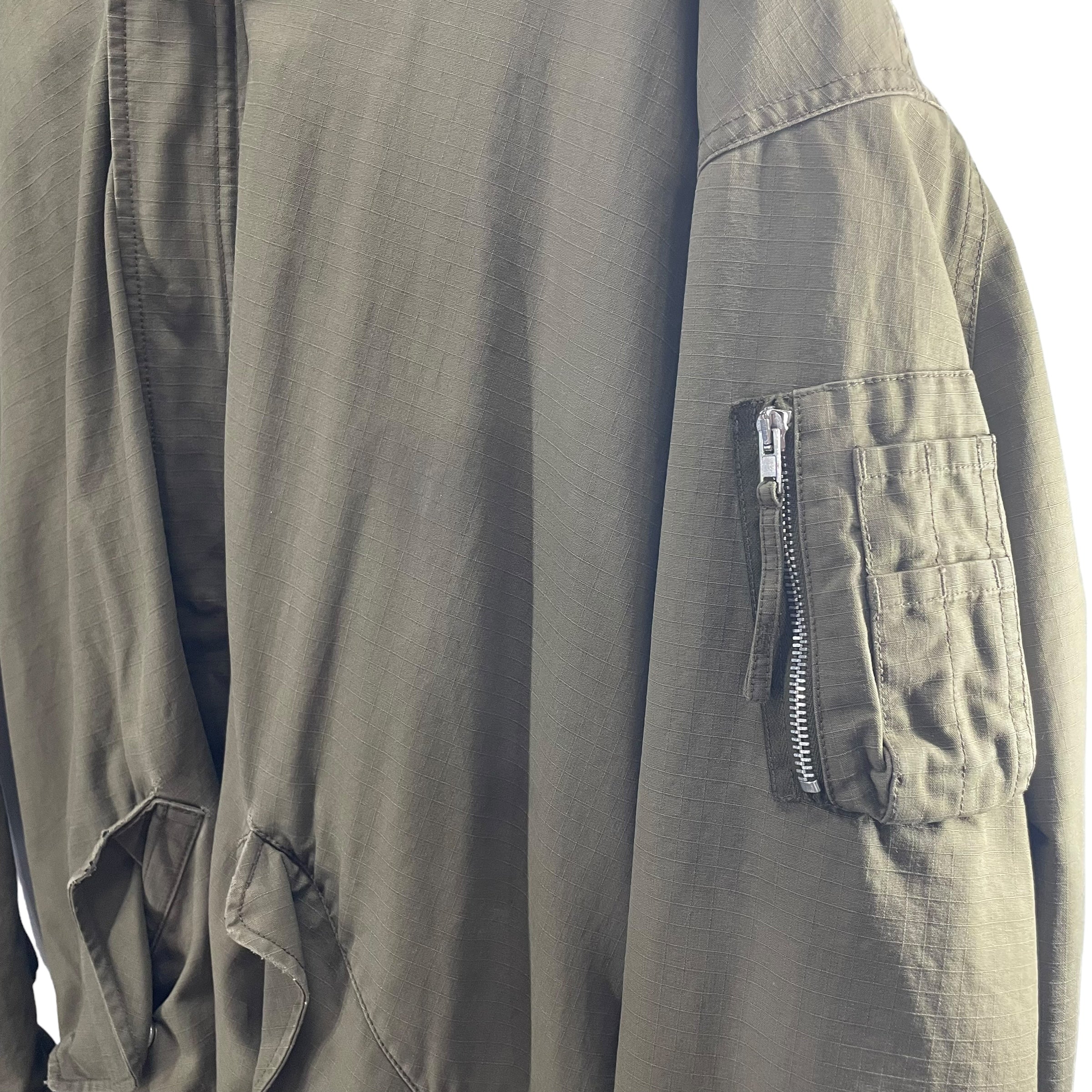 Helmut Lang/Coat/S/Cotton/GRN/PINK SHERPA HOOD view 4