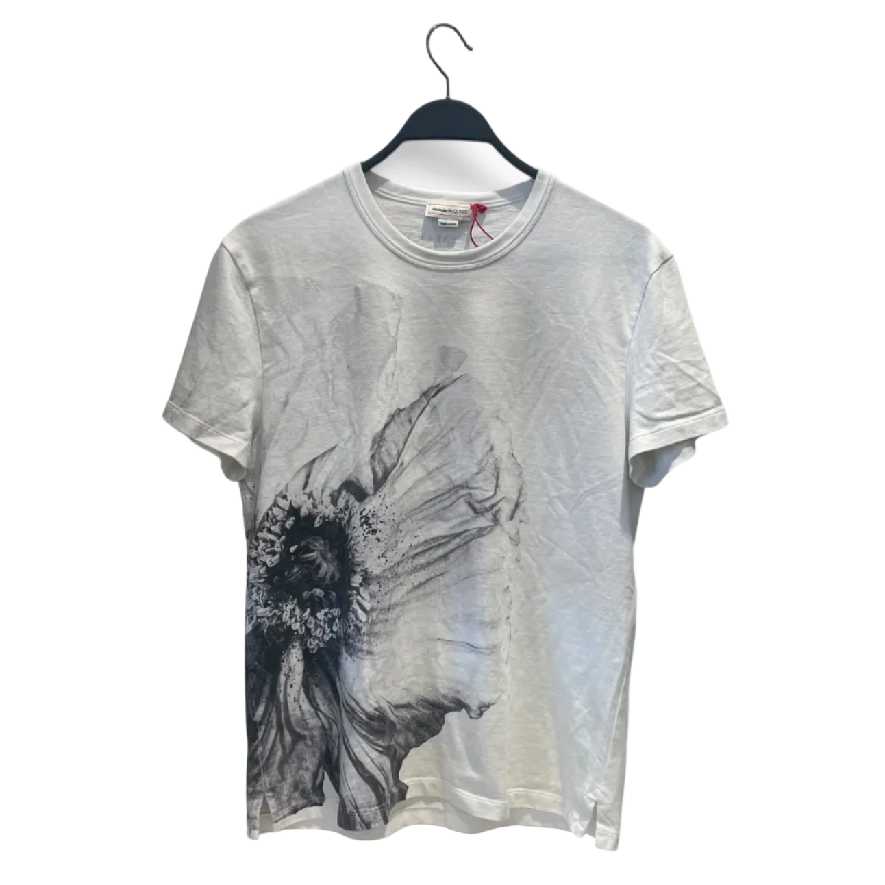 Alexander McQueen/T-Shirt/XS/Cotton/WHT/All Over Print/ view 1