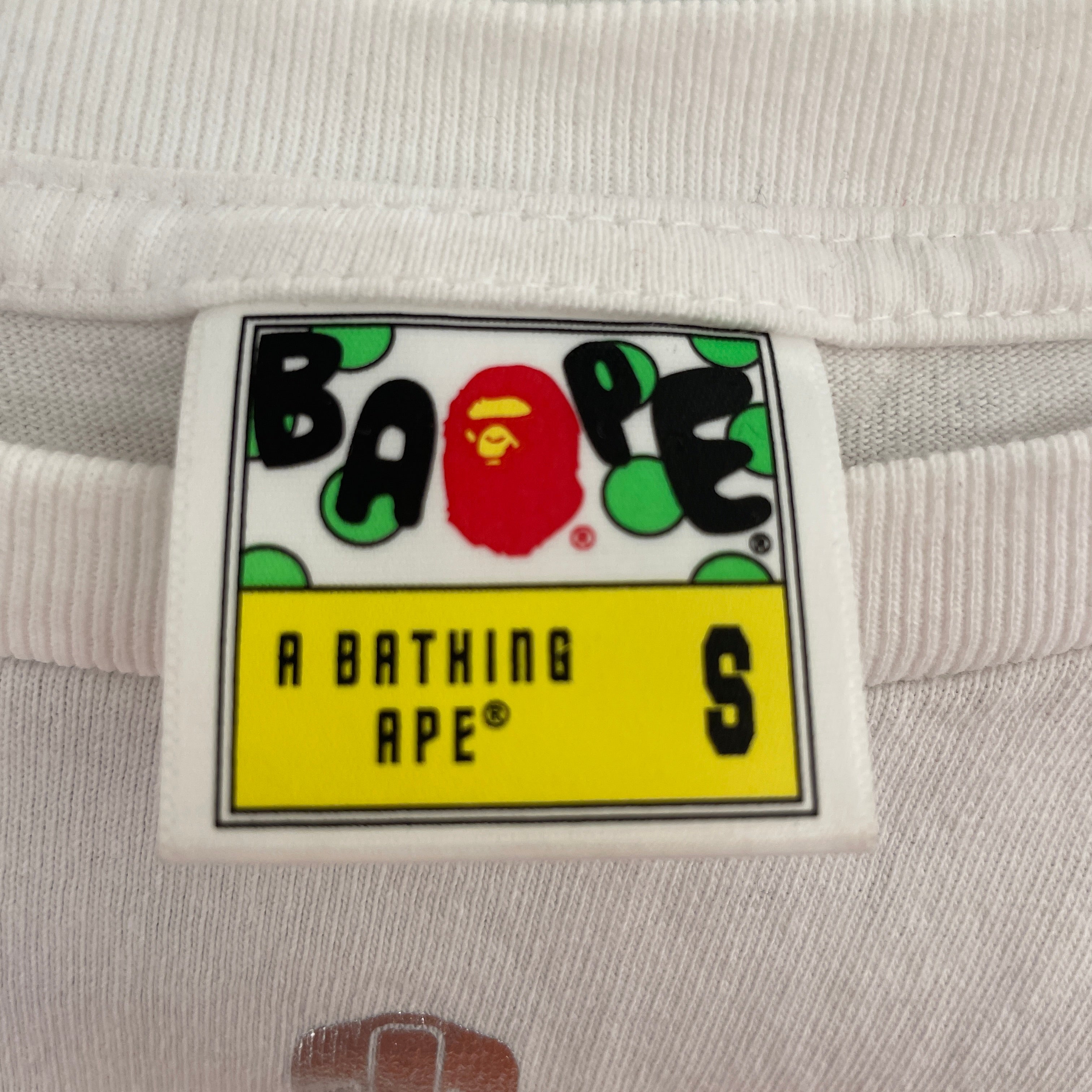 A BATHING APE/T-Shirt/S/Cotton/WHT/ view 3