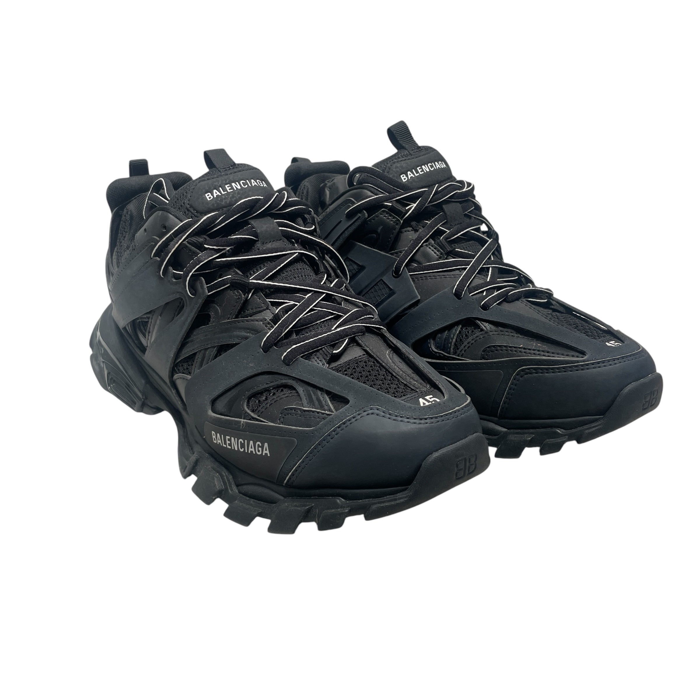 BALENCIAGA/Low-Sneakers/US 12/Leather/BLK/TRACK SNEAKERS view 1