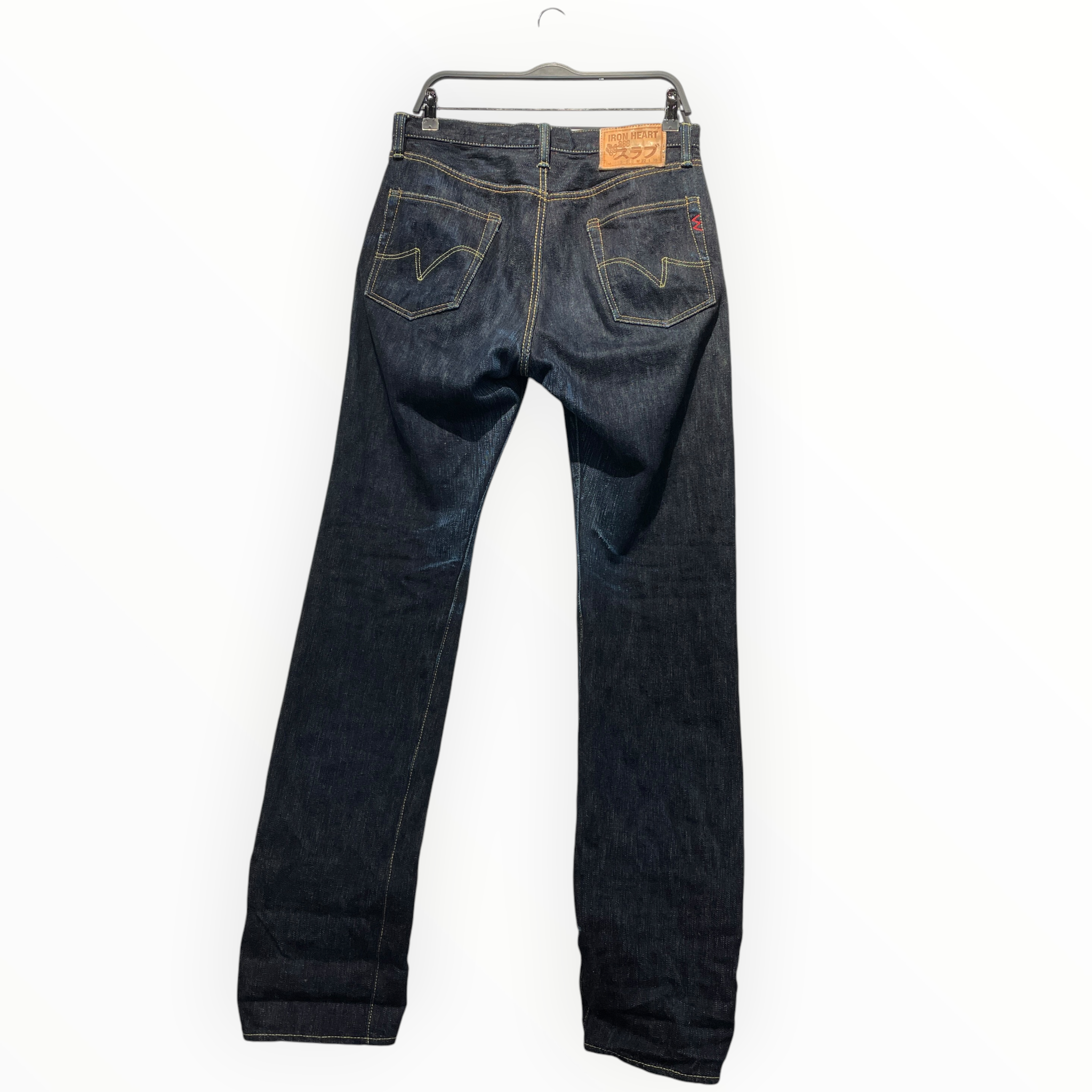 IRON HEART/Straight Pants/32/Cotton/NVY/888 view 2