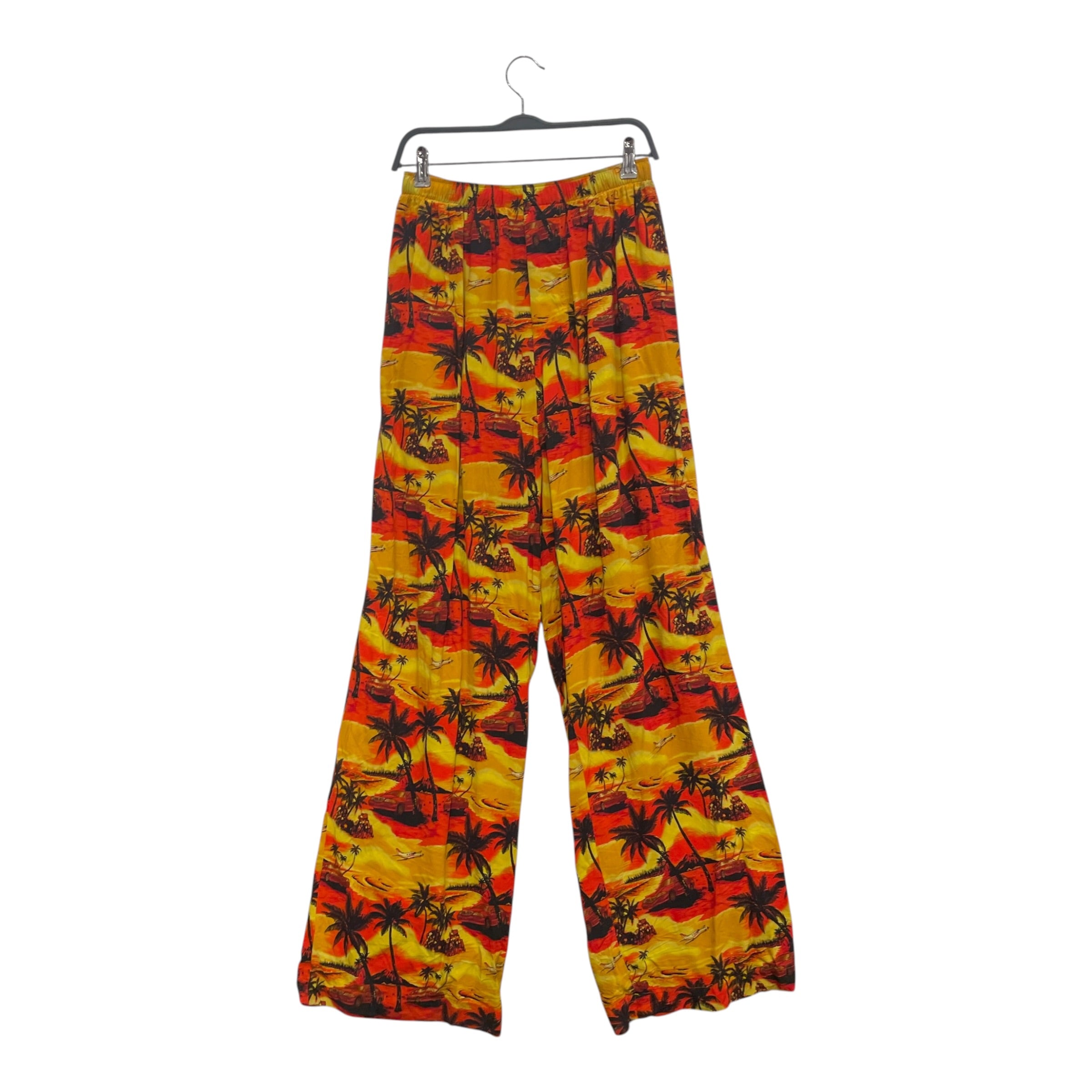 BALENCIAGA/Pants/50/Cotton/ORN/All Over Print/HAWAIIAN PRINT view 1