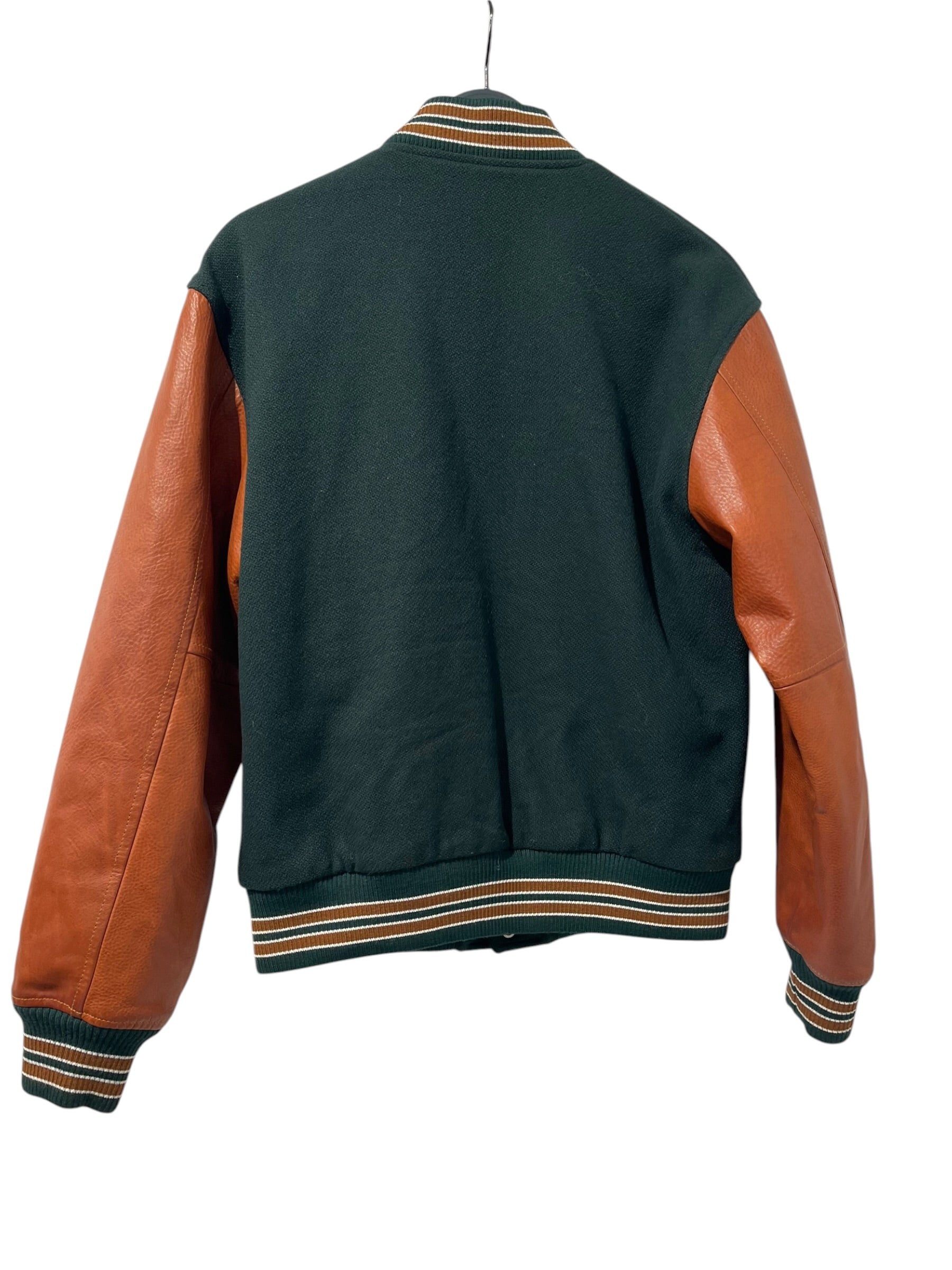 SAINT LAURENT/Jacket/54/Wool/GRN/2017 VARSITY JKT view 2