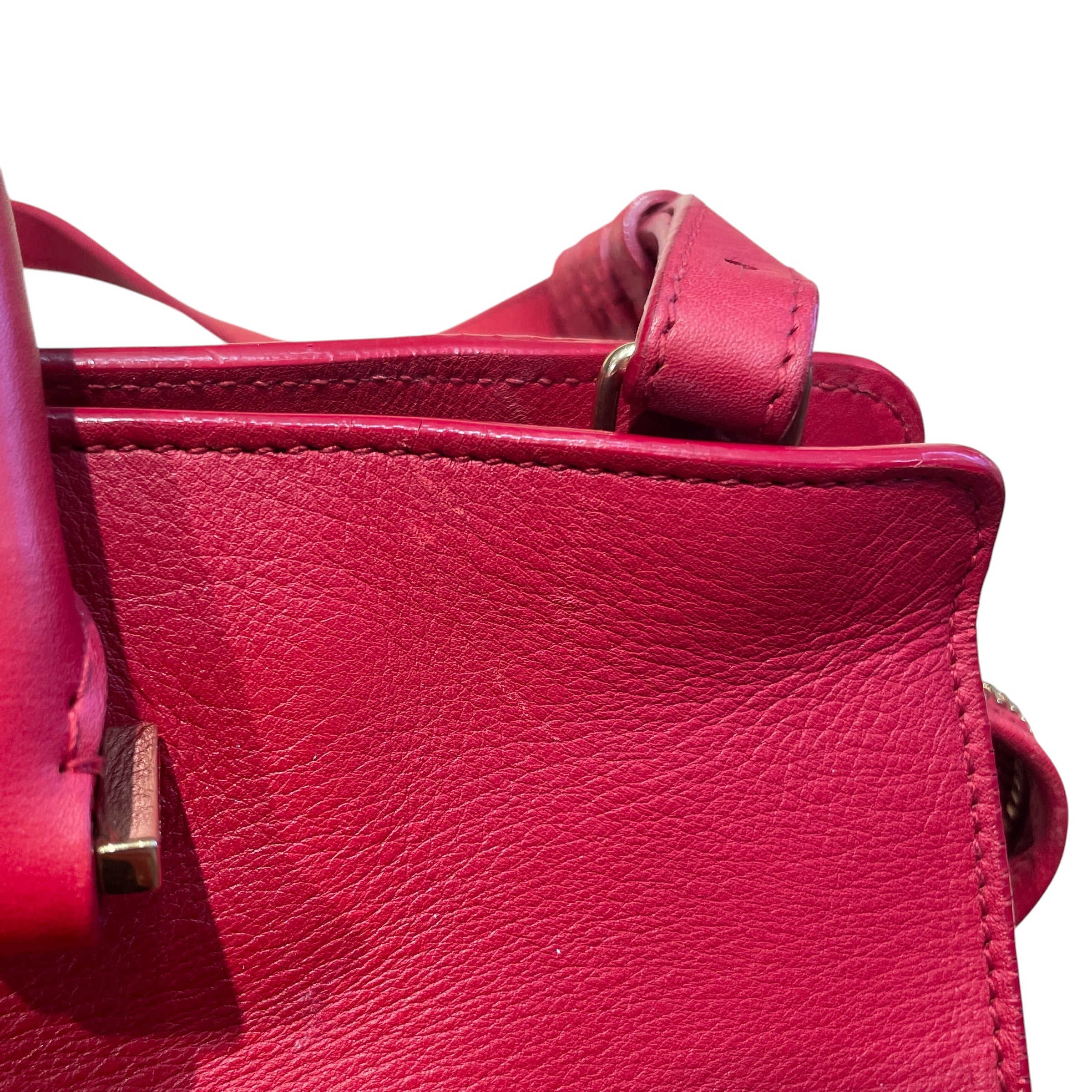 YVES SAINT LAURENT/Hand Bag/Leather/RED/Y Cabas Small view 7