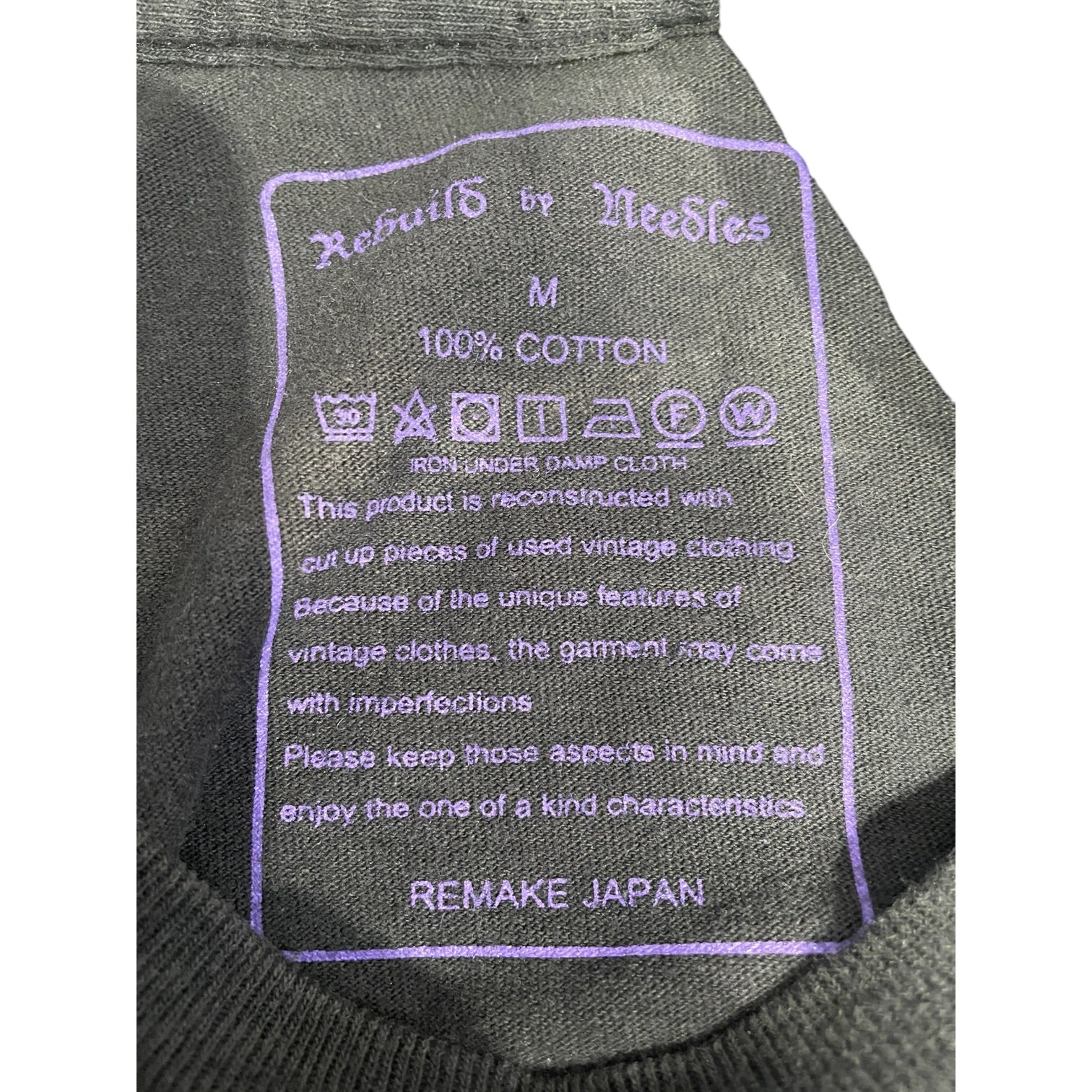 Needles/T-Shirt/M/Cotton/NVY/DC Rebuild 7 Cut Tee Navy view 3