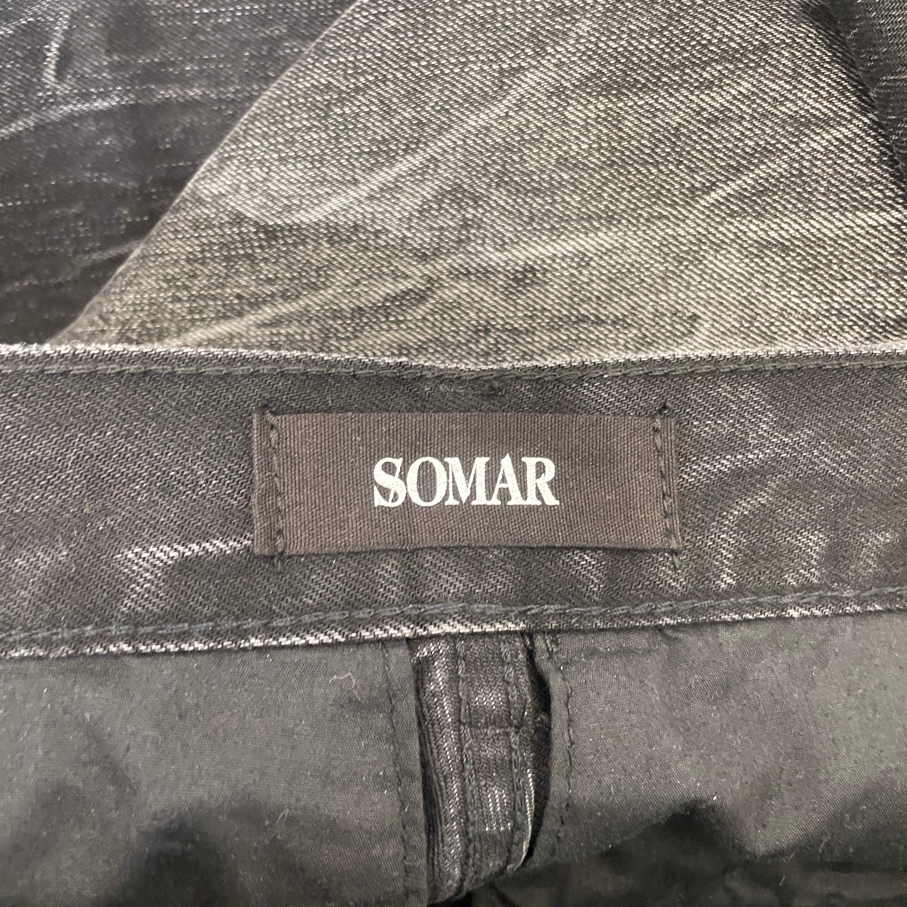 SOMAR/Straight Pants/28/Denim/BLK/VEIN DENIM view 3