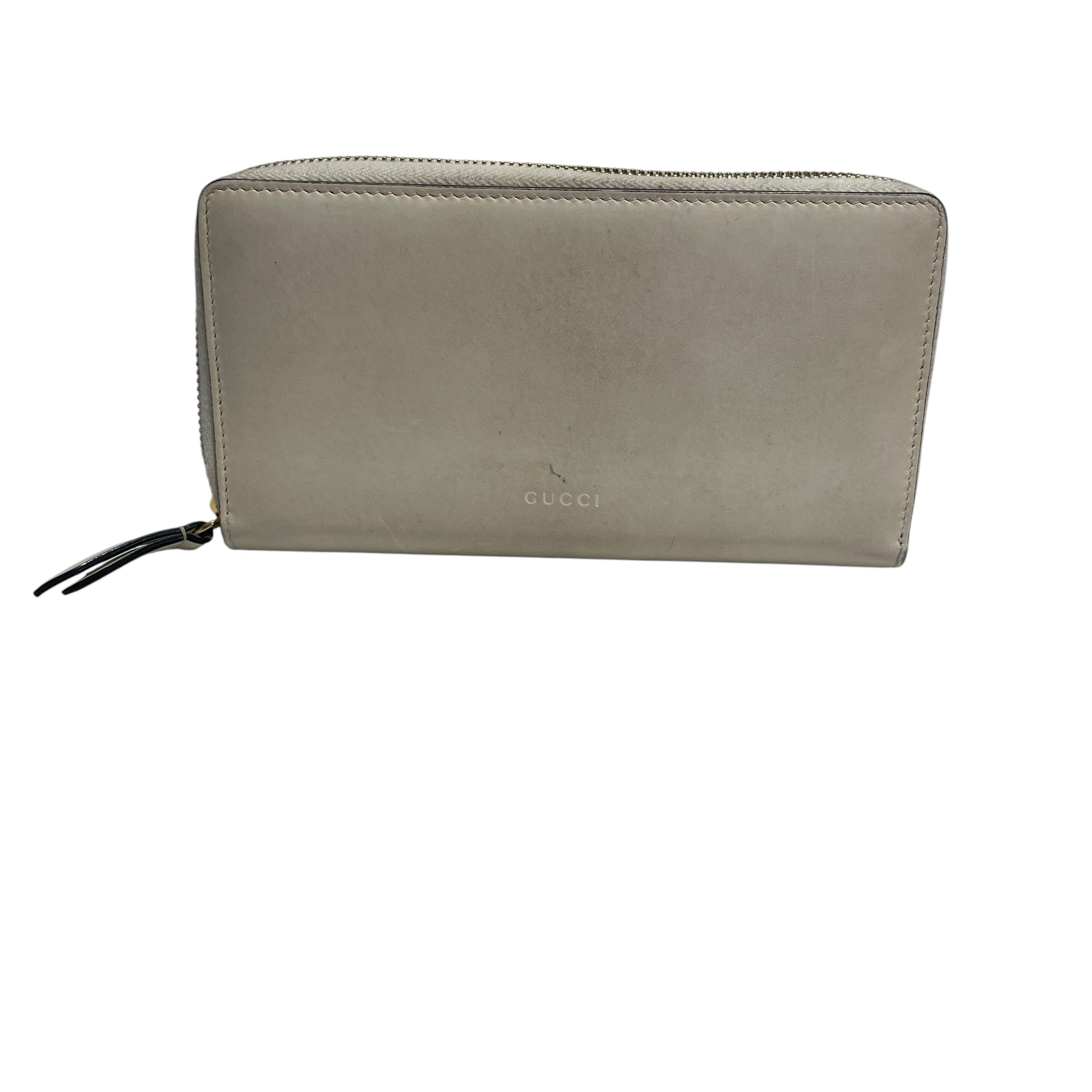 GUCCI/Long Wallet/Leather/WHT/L's/Bowtie Logo view 7