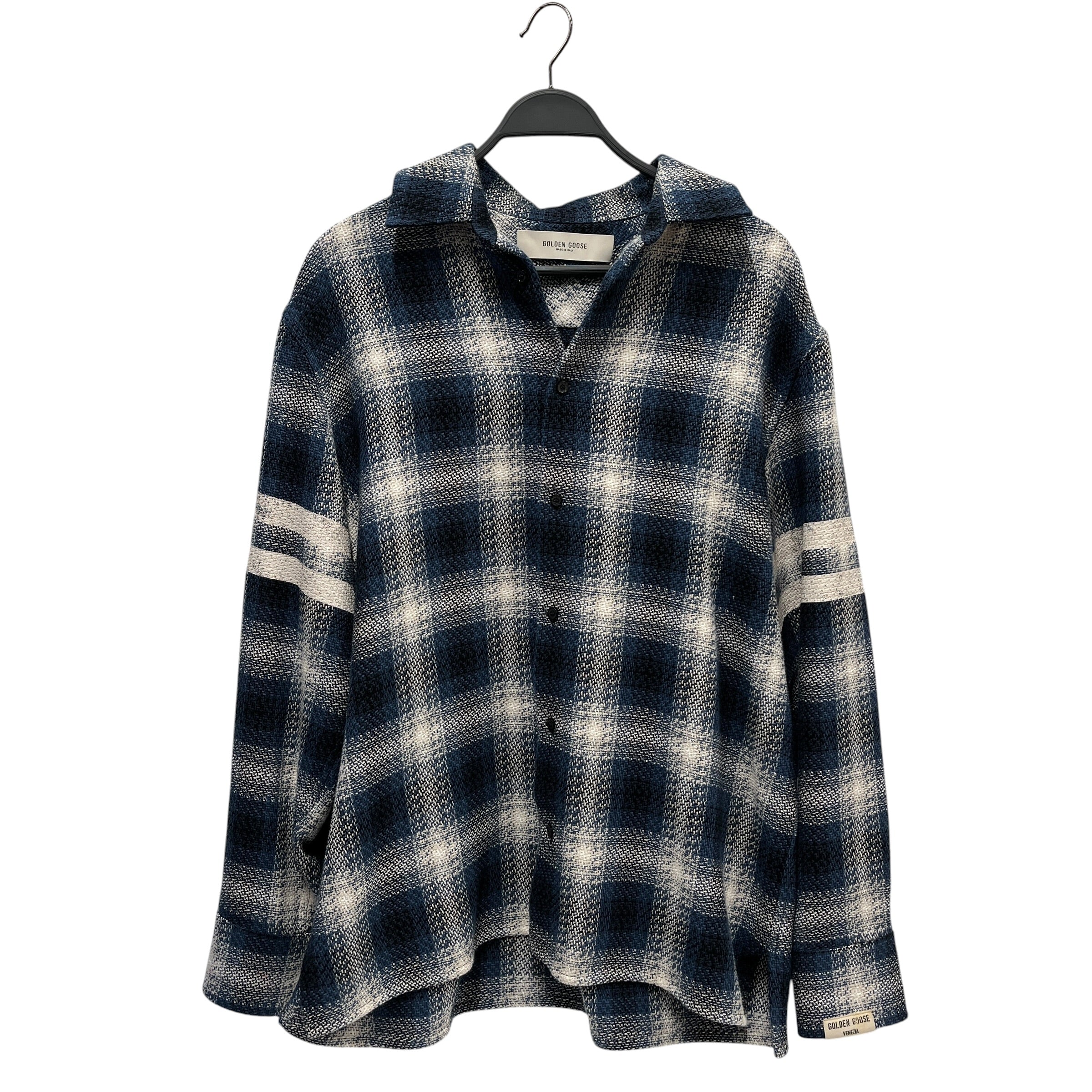GOLDEN GOOSE/Flannel Shirt/M/Cotton/BLU/Plaid/78 Graphic on back view 1