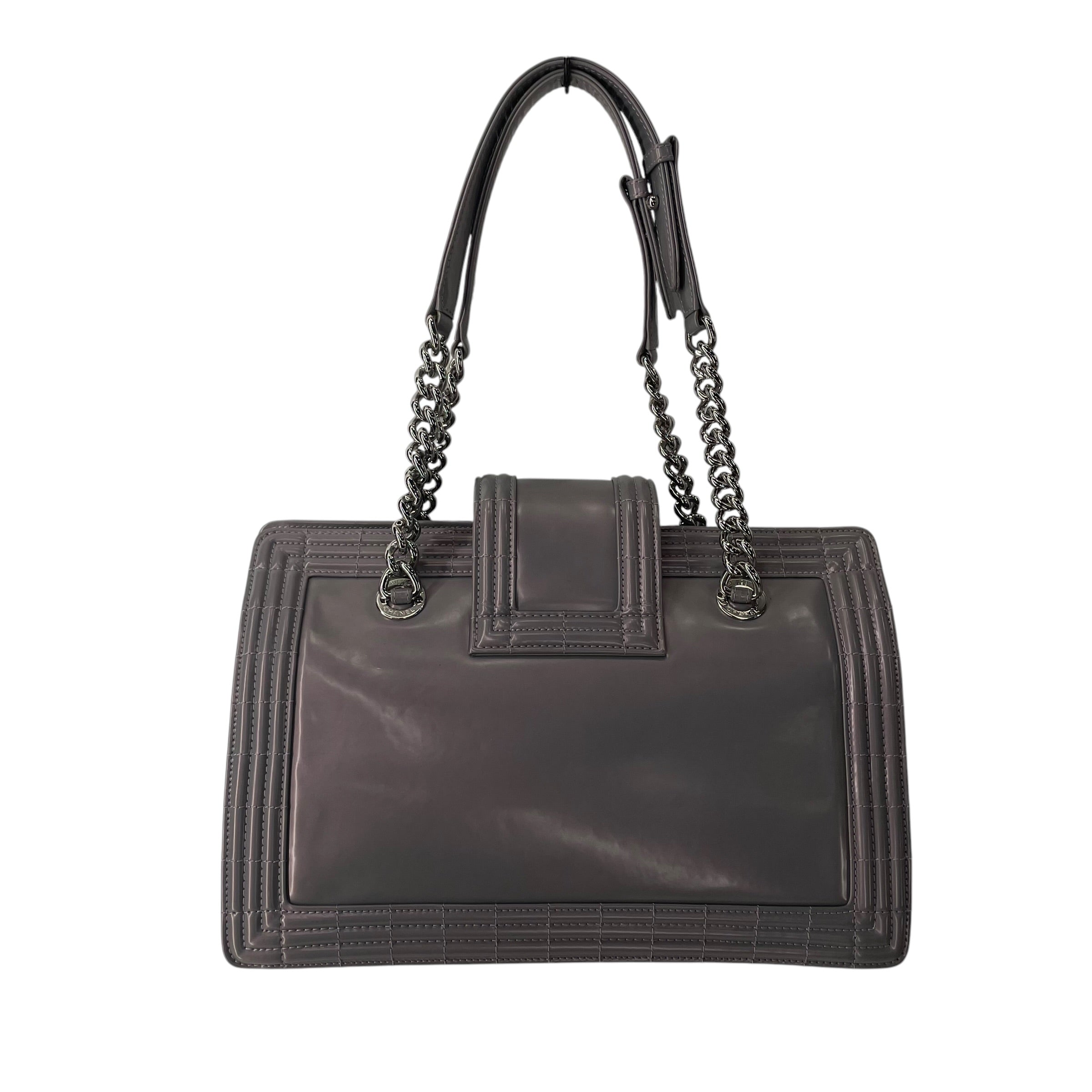 CHANEL/Hand Bag/Iridescent/Leather/PPL/GLAZED JETSETTER BOY BAG view 2