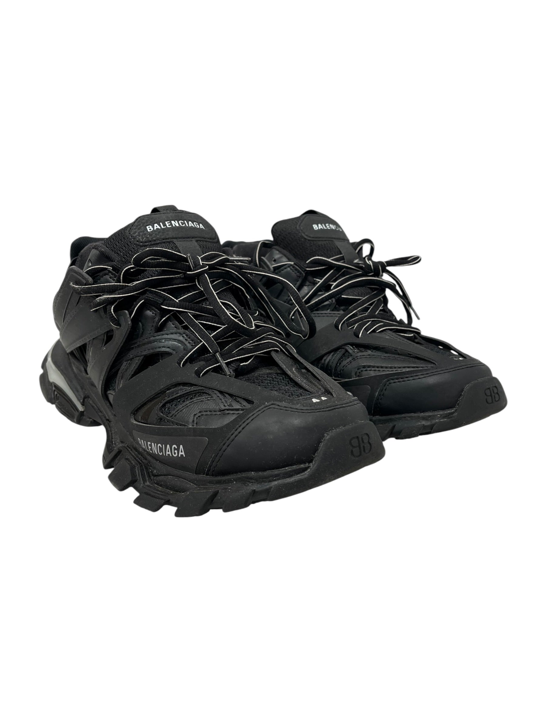 BALENCIAGA/Low-Sneakers/US 10/Cotton/BLK/LED TRACK SNEAKER view 1