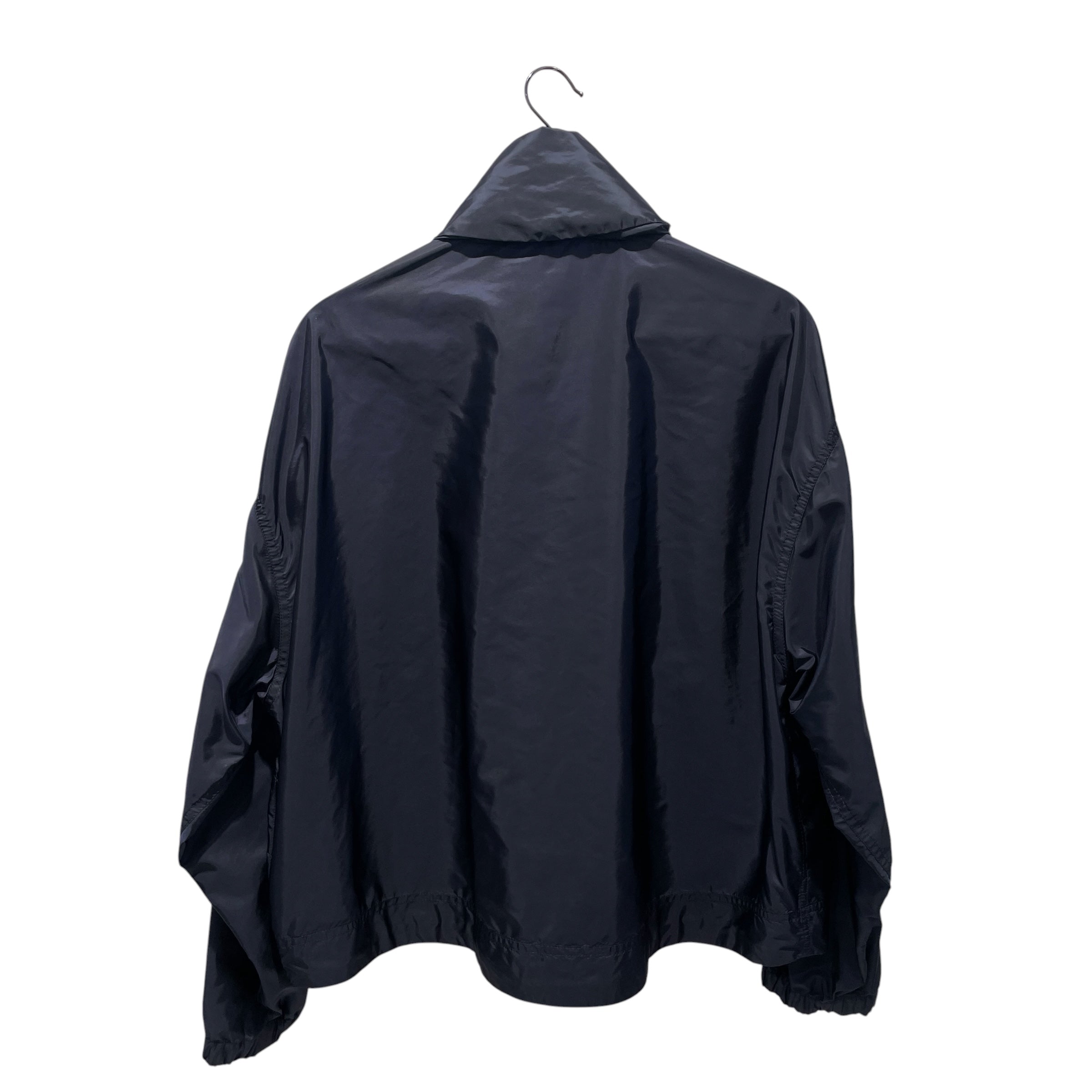MONCLER/Windbreaker/S/Nylon/NVY/navy jacket white zipper view 2