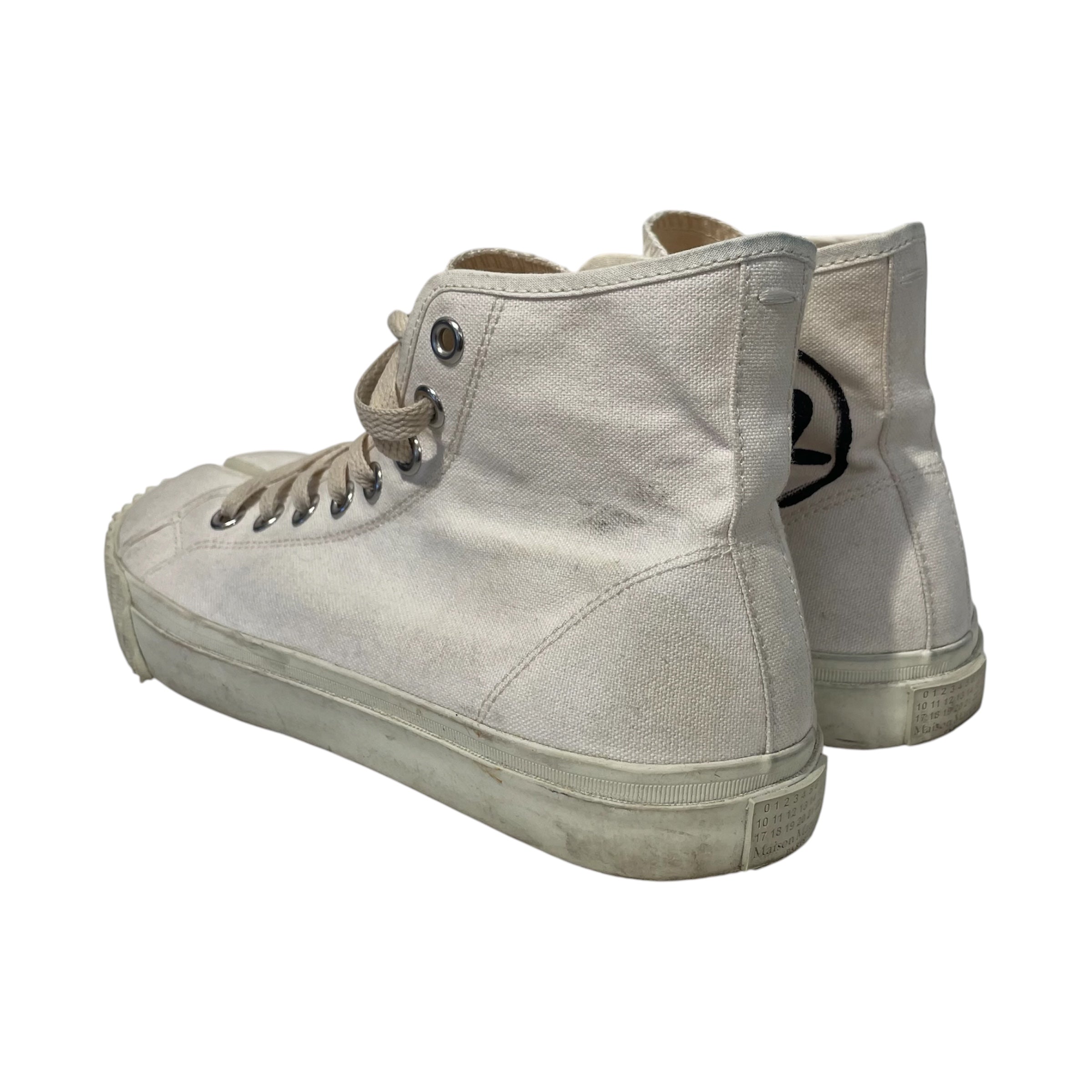 Maison Margiela/Hi-Sneakers/EU 39/Cotton/WHT/ view 2