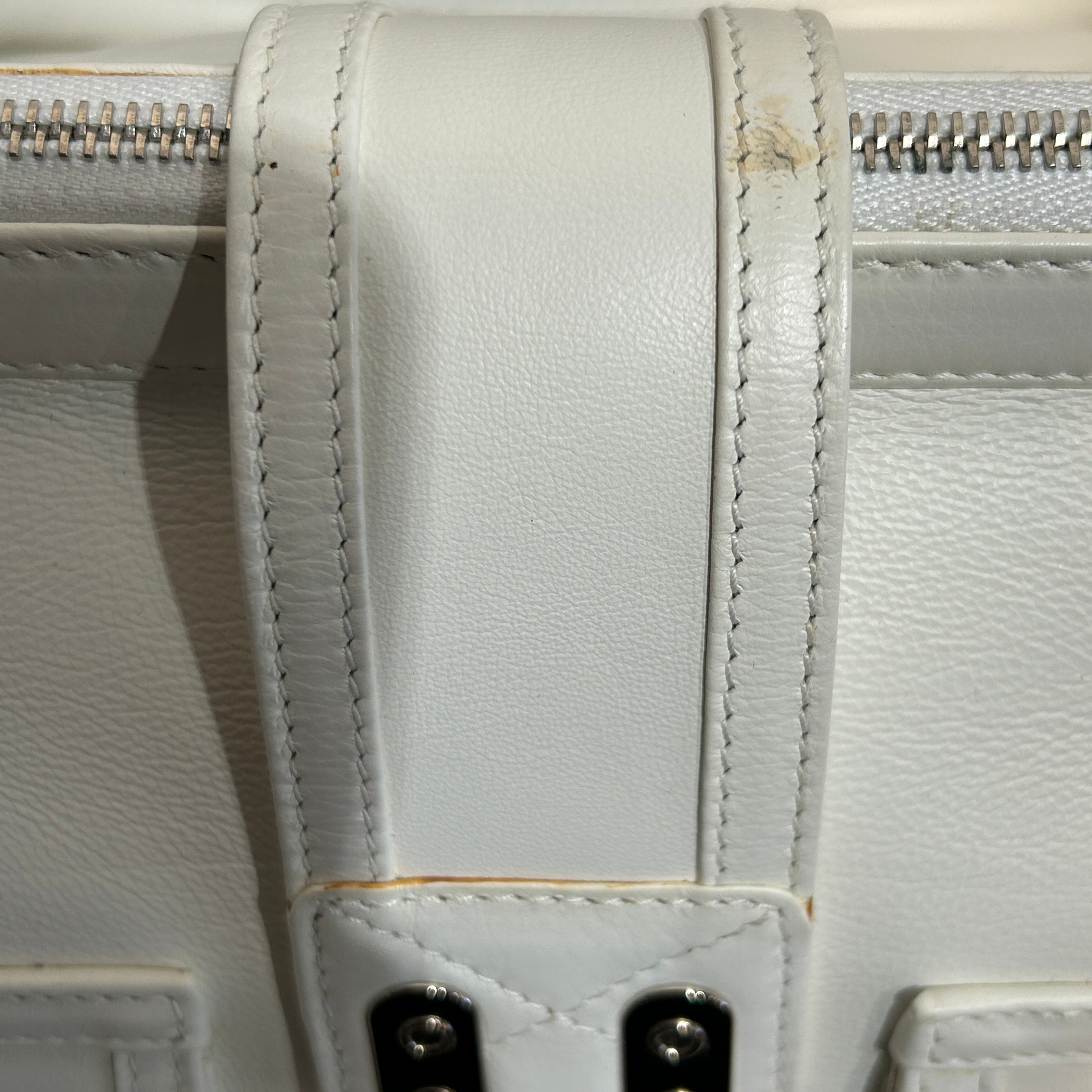 Christian Dior/Hand Bag/Leather/WHT/Flight Handbag view 12