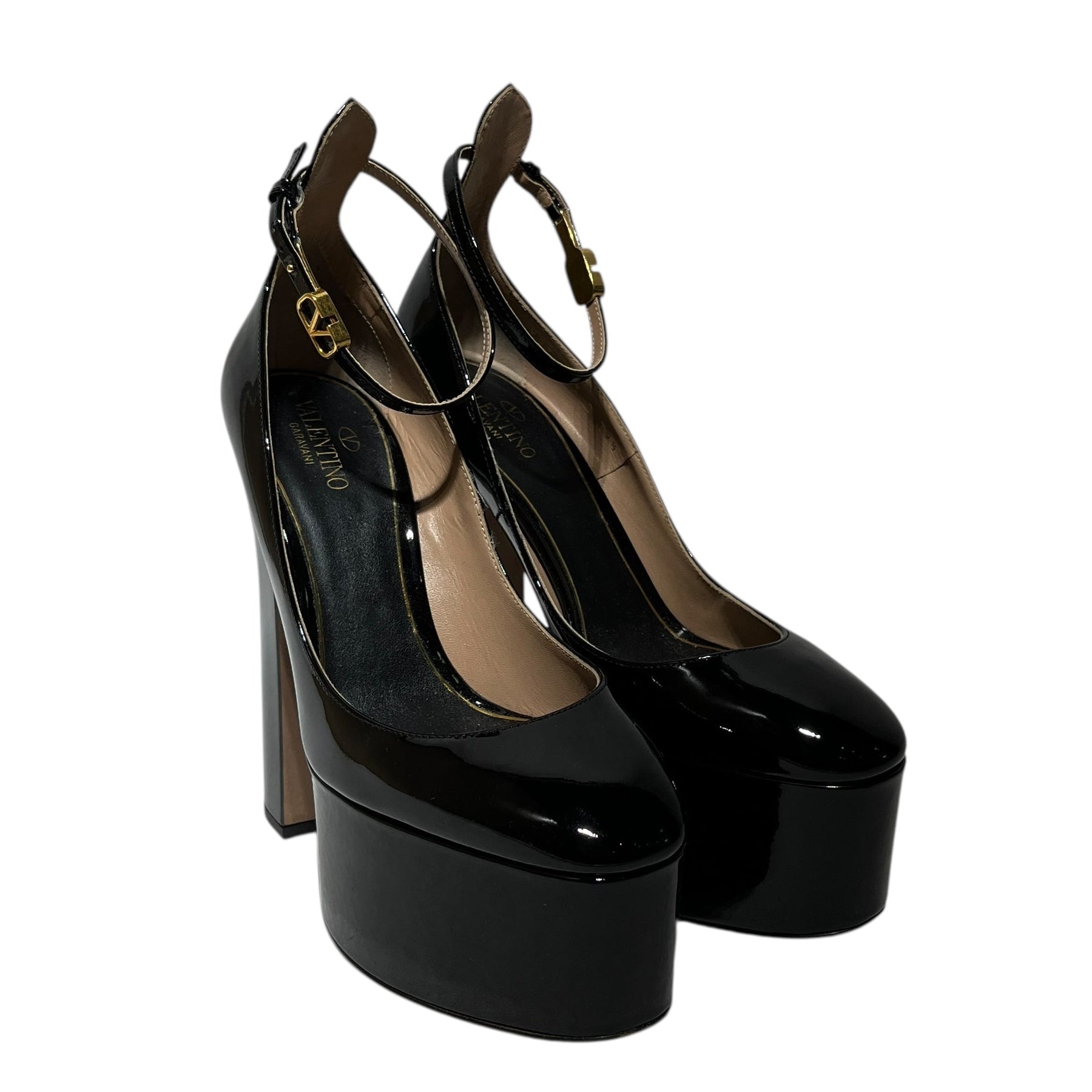 VALENTINO/Heels/EU 39.5/Leather/BLK/PATENT LEATHER PUMP view 1