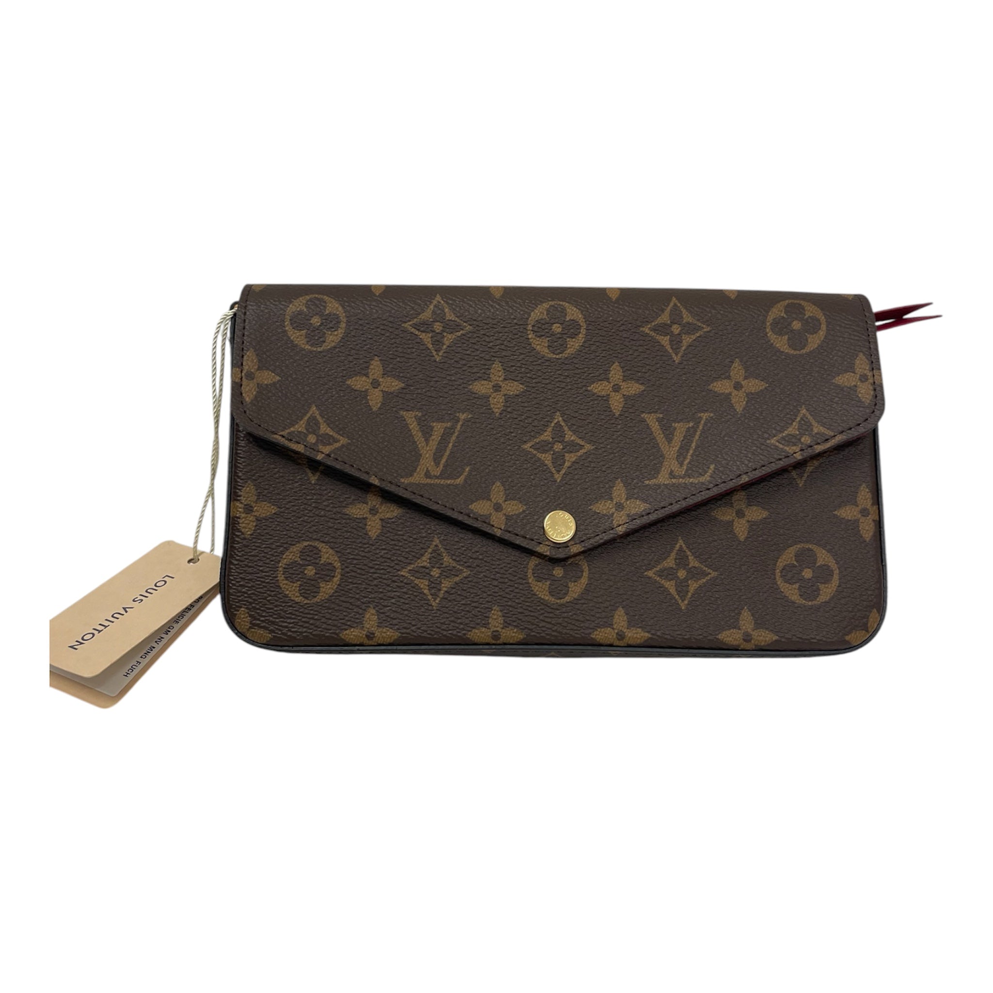 LOUIS VUITTON/Clutch Bag/Monogram/Leather/BRW/FELICIE CHAIN WALLET view 1