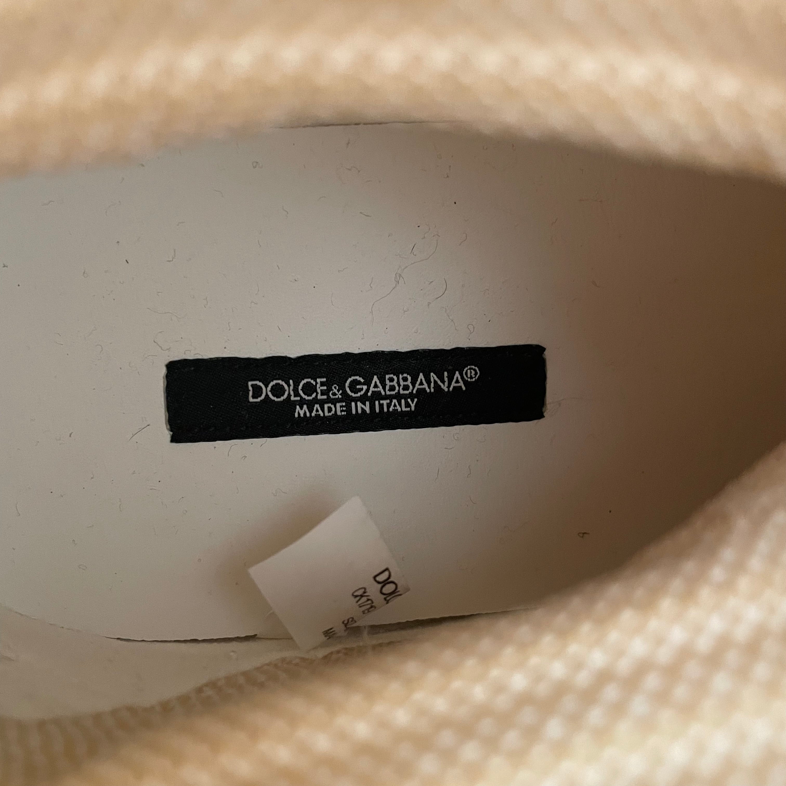 DOLCE&GABBANA/Hi-Sneakers/US 7/Border/WHT/ view 5