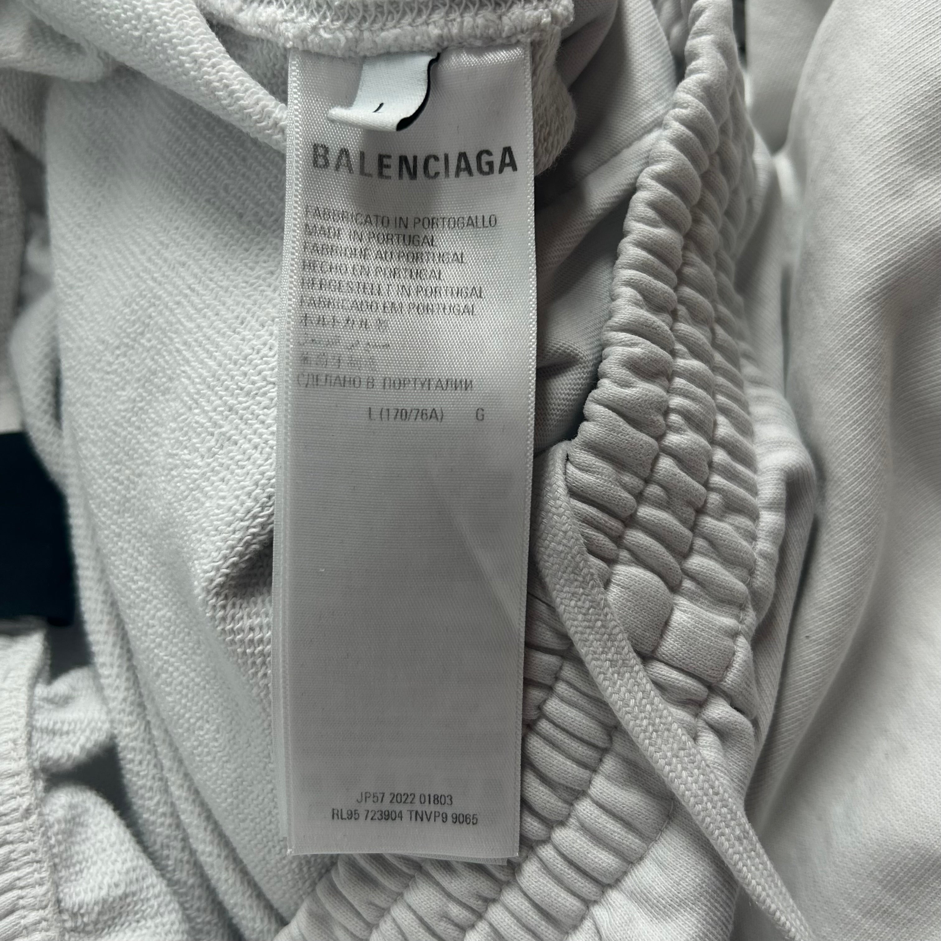 BALENCIAGA/adidas/Pants/L/Cotton/WHT/RL95 723904 TNVP9 9065/ RED LG view 4