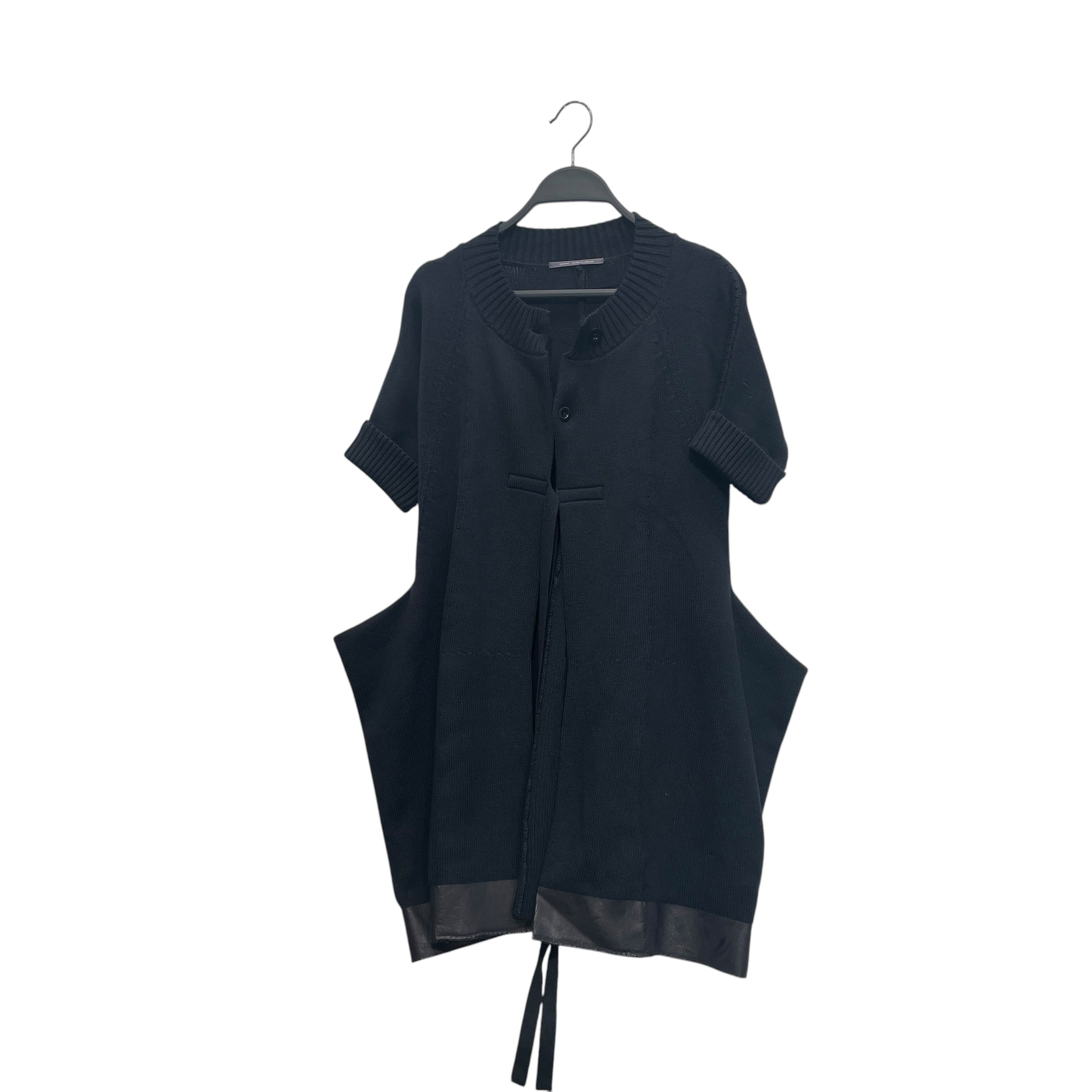 MARITHE FRANCOIS GIRBAUD/Camisole Dress/S/Cotton/BLK/KNIT SWEATER DRESS view 1