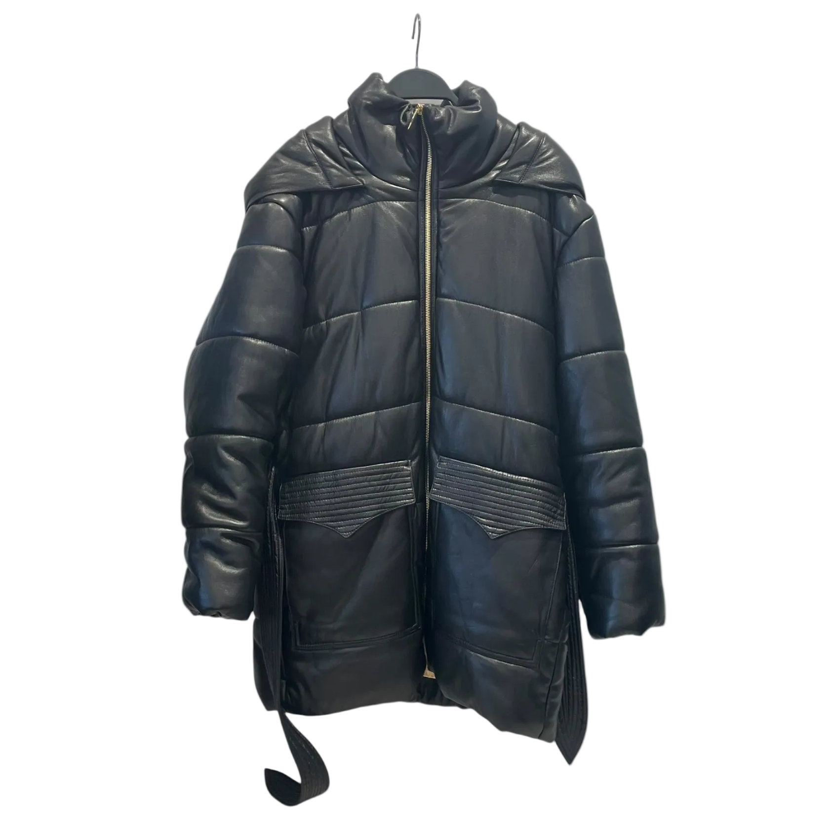 nanushka/Coat/XS/Nylon/BLK/Nanushka Strap Coat view 1