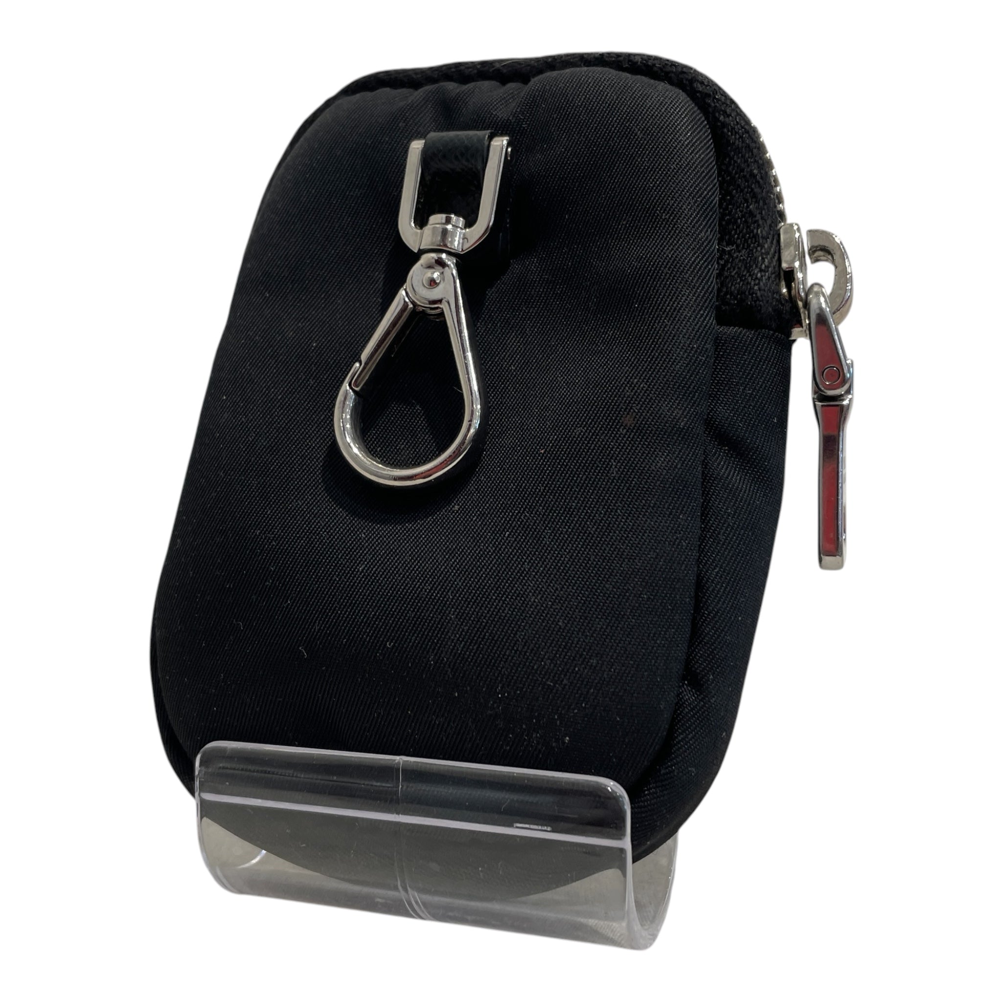 PRADA/Pouch/Nylon/BLK/keyring bag charm view 2