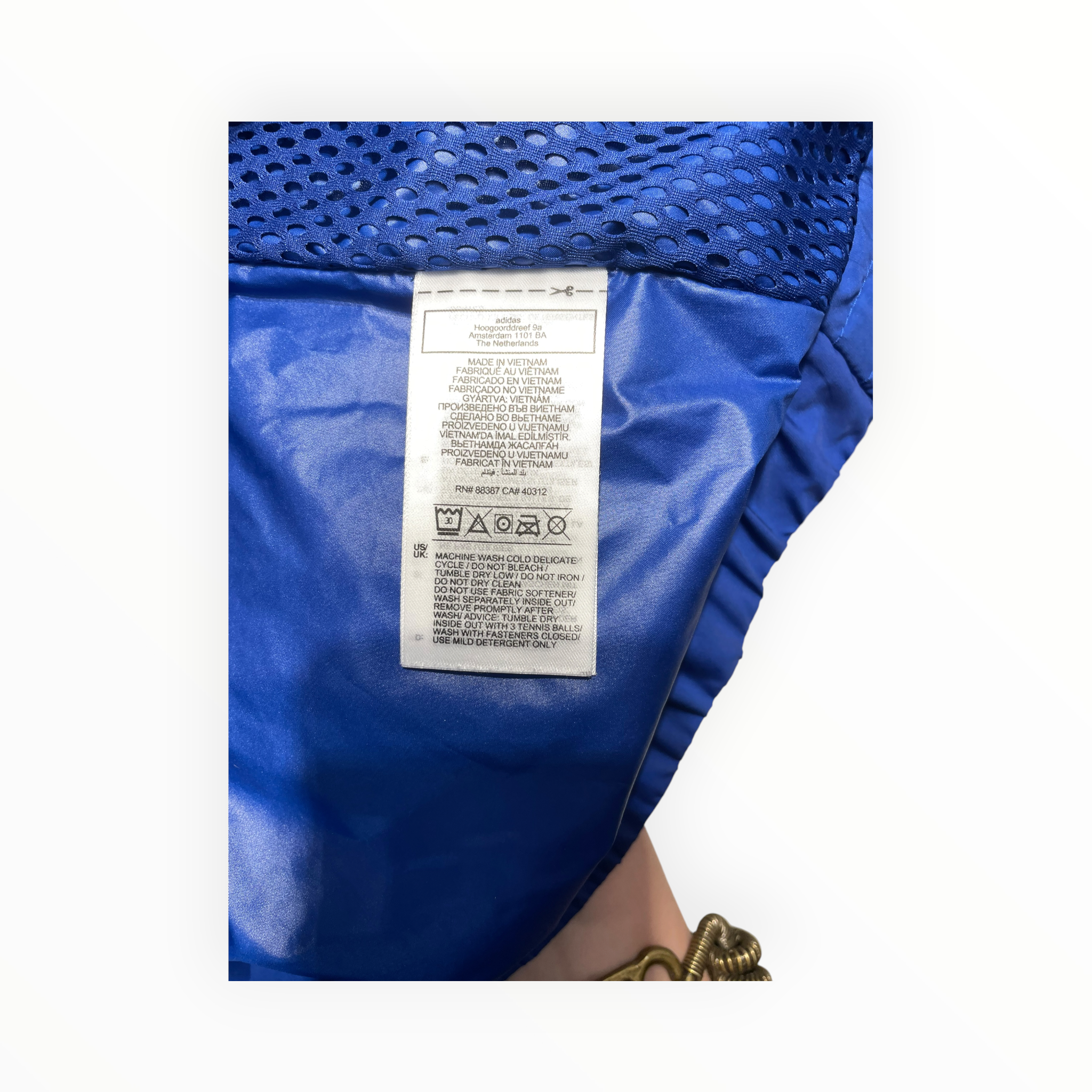 adidas by Stella McCartney/Puffer Jkt/S/Polyester/BLU/ASMC SHORT PUF view 4