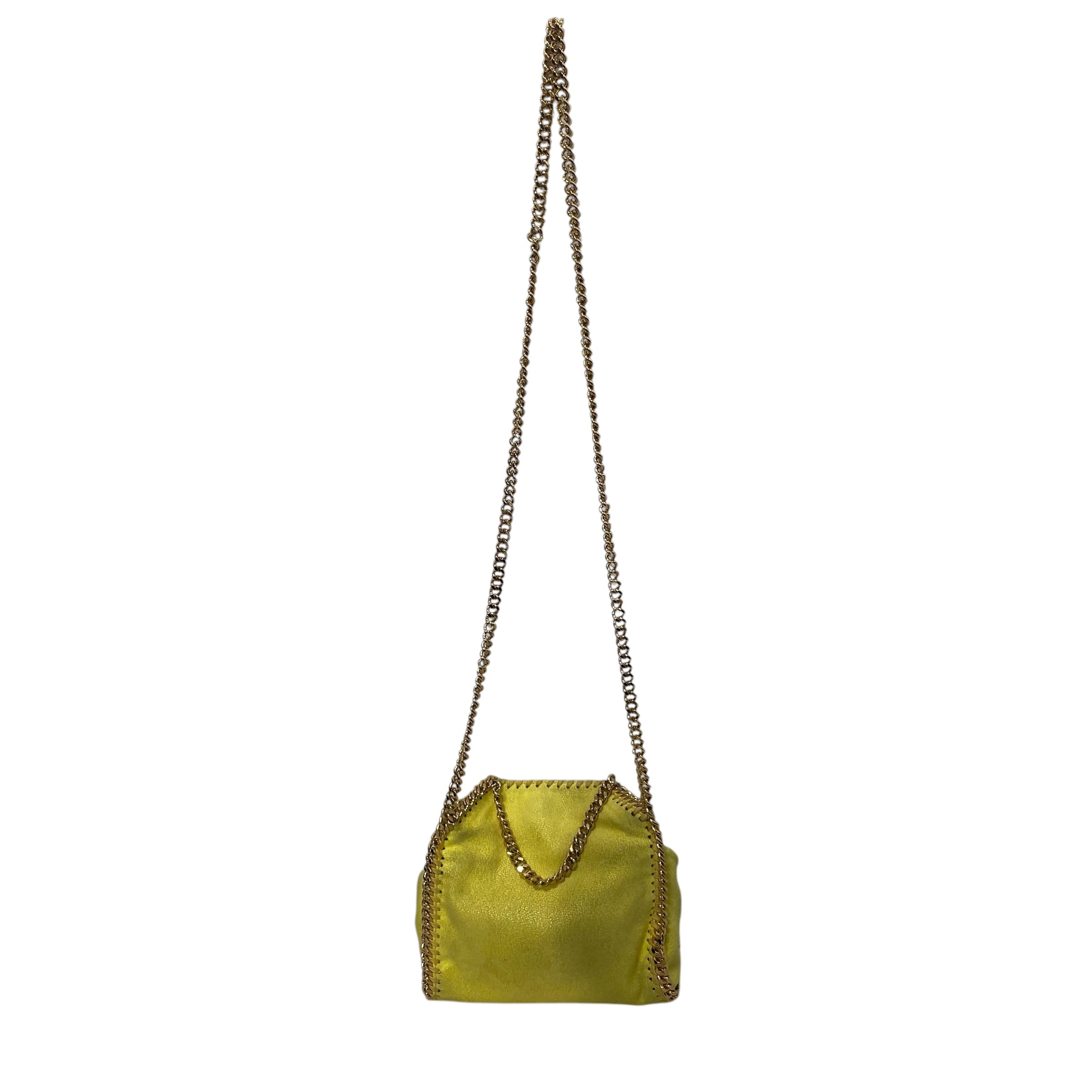 STELLAMcCARTNEY/Cross Body Bag/Suede/YEL/FABELLA GOLD CHAIN view 2