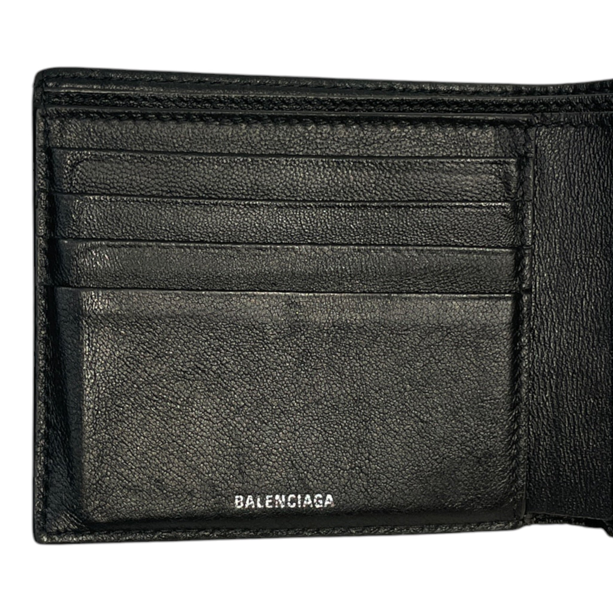 BALENCIAGA/Bifold Wallet/Lambskin/BLK/M's/monaco view 3