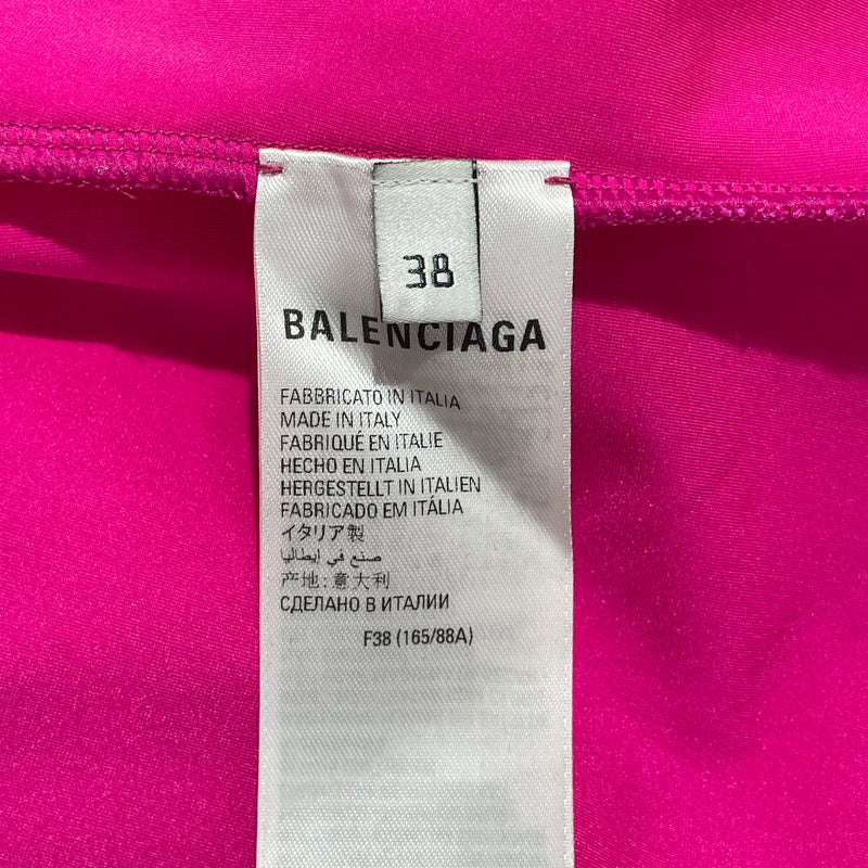 BALENCIAGA/LS Dress/38/Floral Pattern/PNK/GLOVES ATTACHED