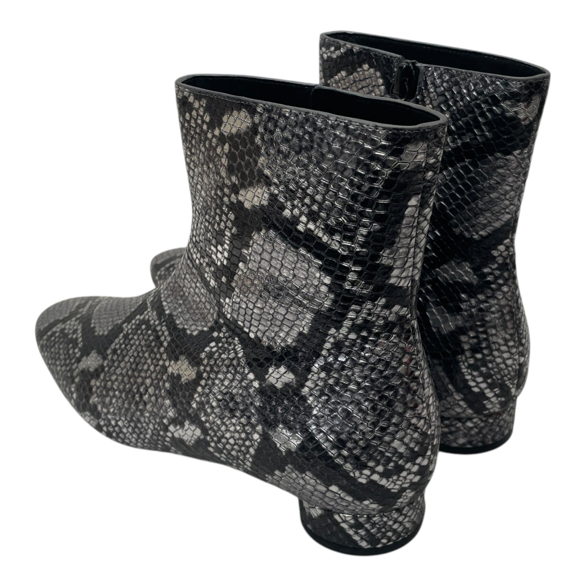 BALENCIAGA/Shoes/EU 35/Animal Pattern/Leather/SLV/SNAKESKIN OVAL BLOCK HEEL view 2