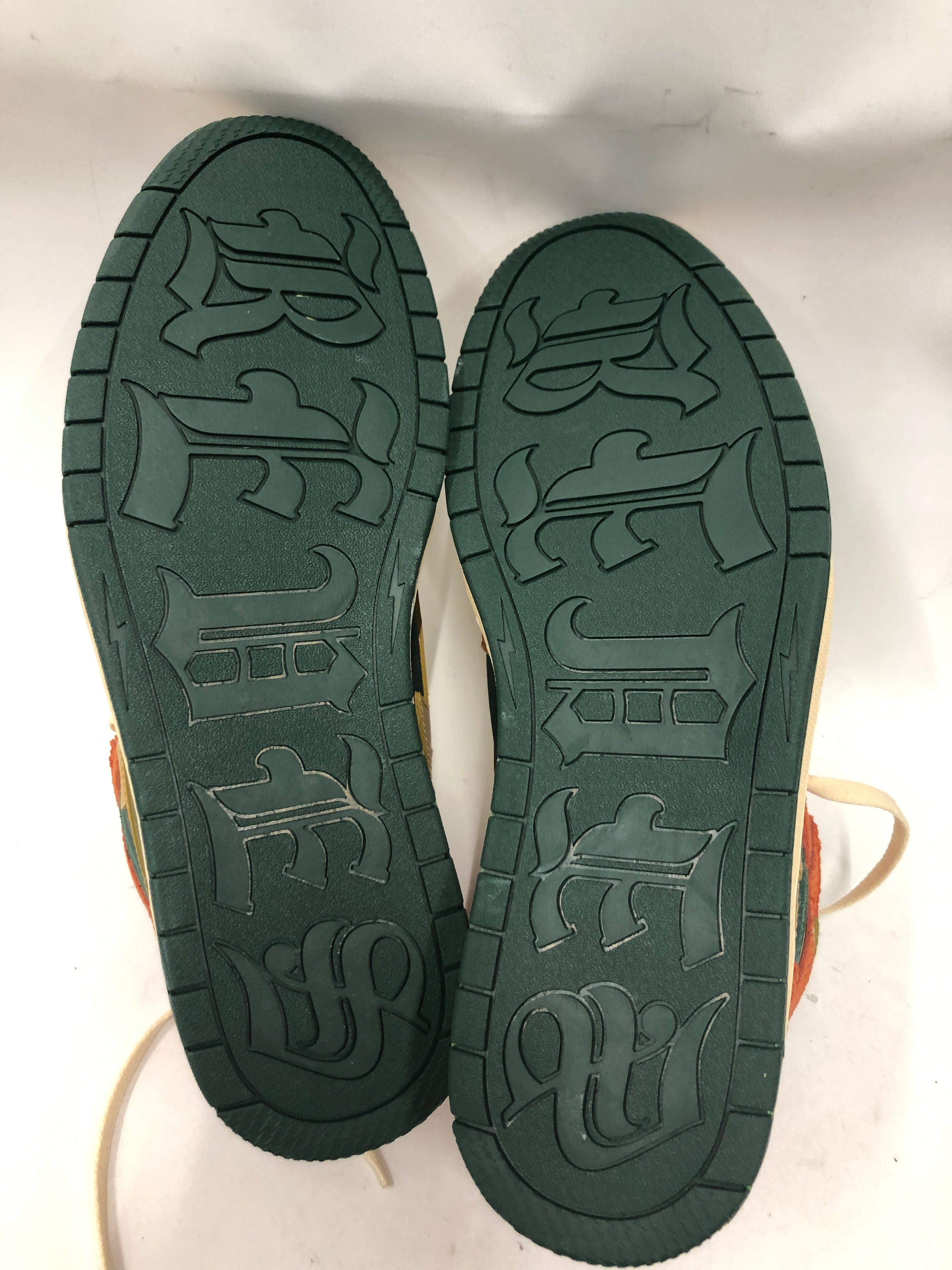 KOOL KIY/Hi-Sneakers/US 13/MLT/GREEN ORANGE BROWN view 6
