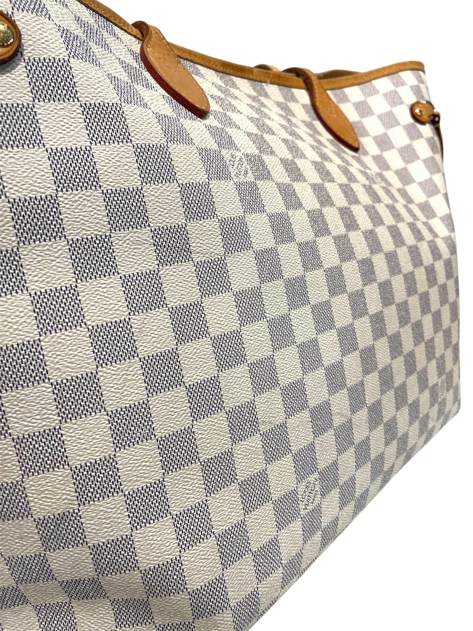 LOUIS VUITTON/Tote Bag/Border/Leather/CRM/Large Neverfull view 6