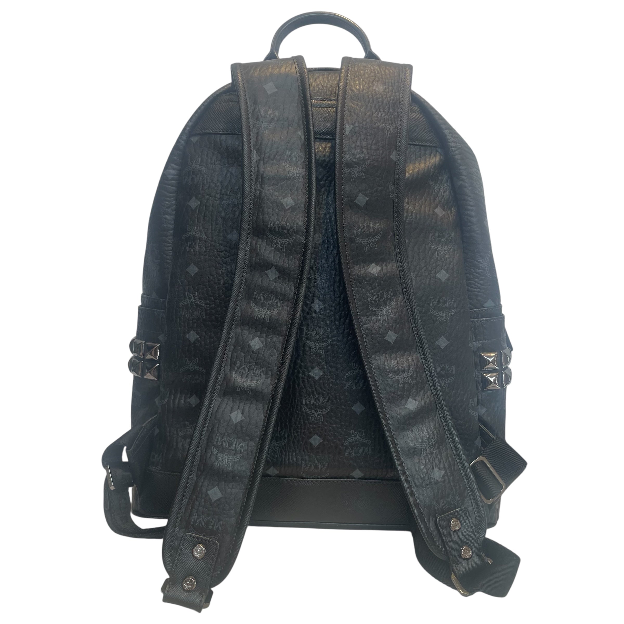 MCM/Backpack/Monogram/Leather/BLK/stefan strumbel/viesto view 2