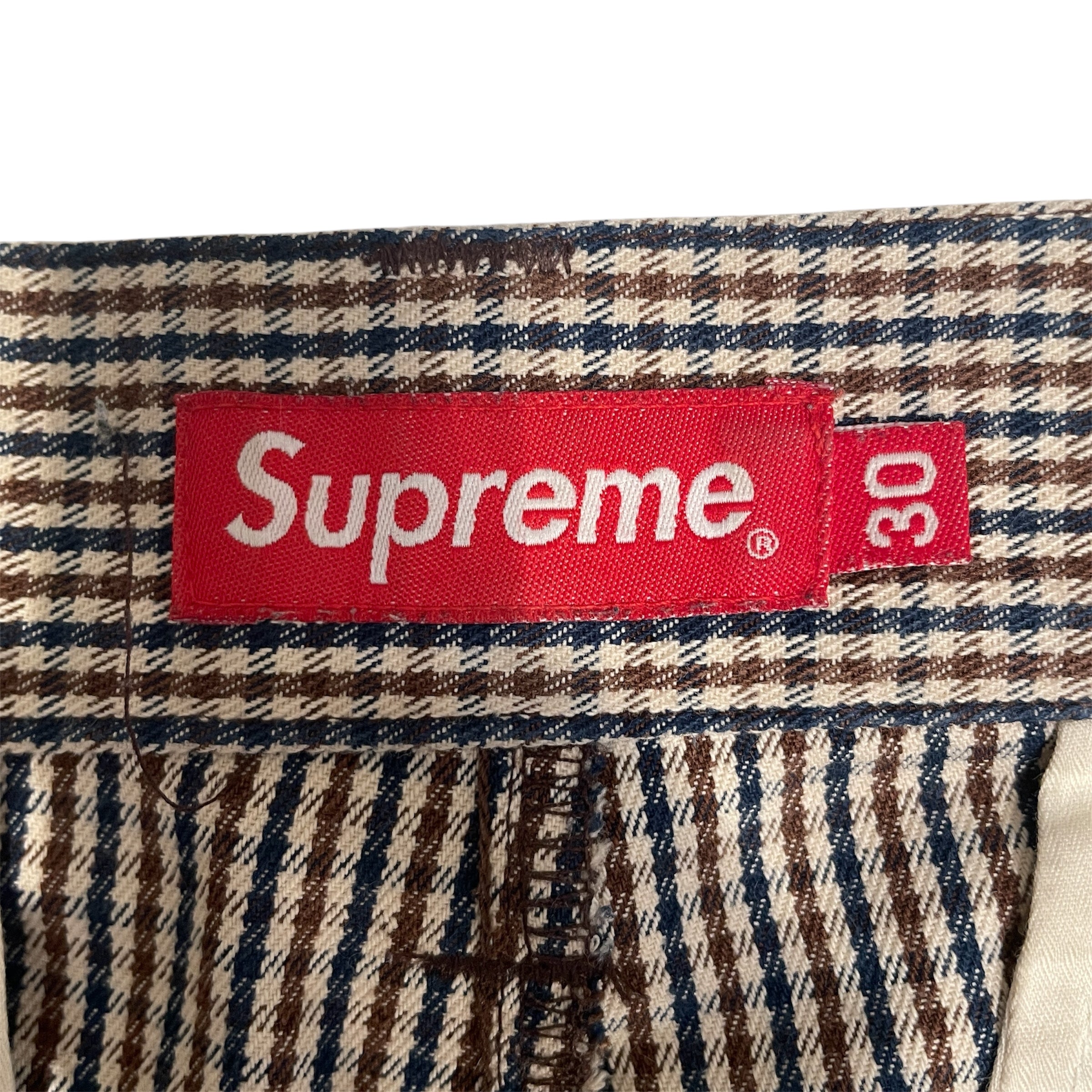 Supreme/Pants/30/Polyester/BEG/Houndstooth Check/101837 view 4