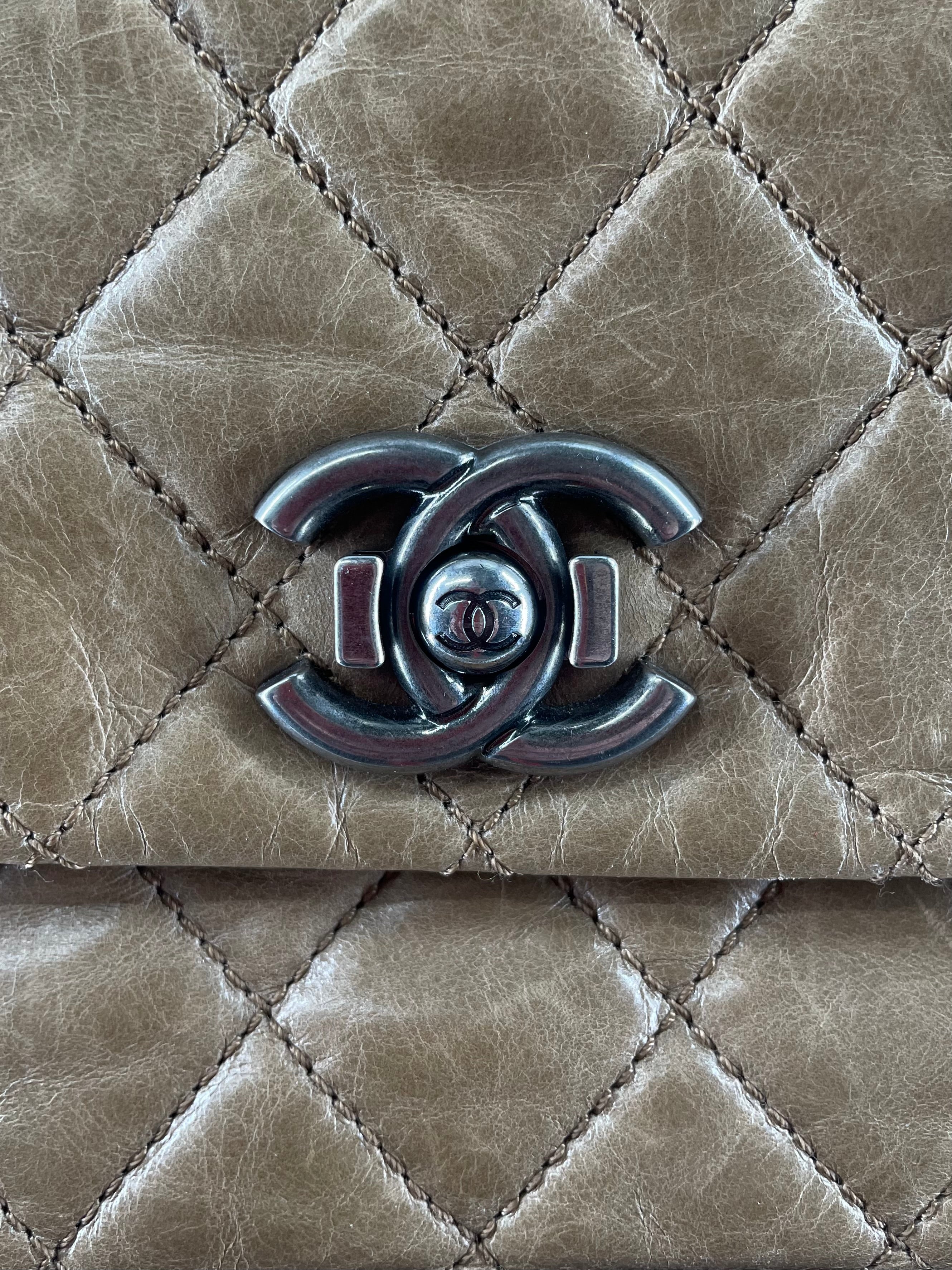 CHANEL/Hand Bag/Border/Leather/BRW/MATELASSE QUILTED BOY BAG view 6