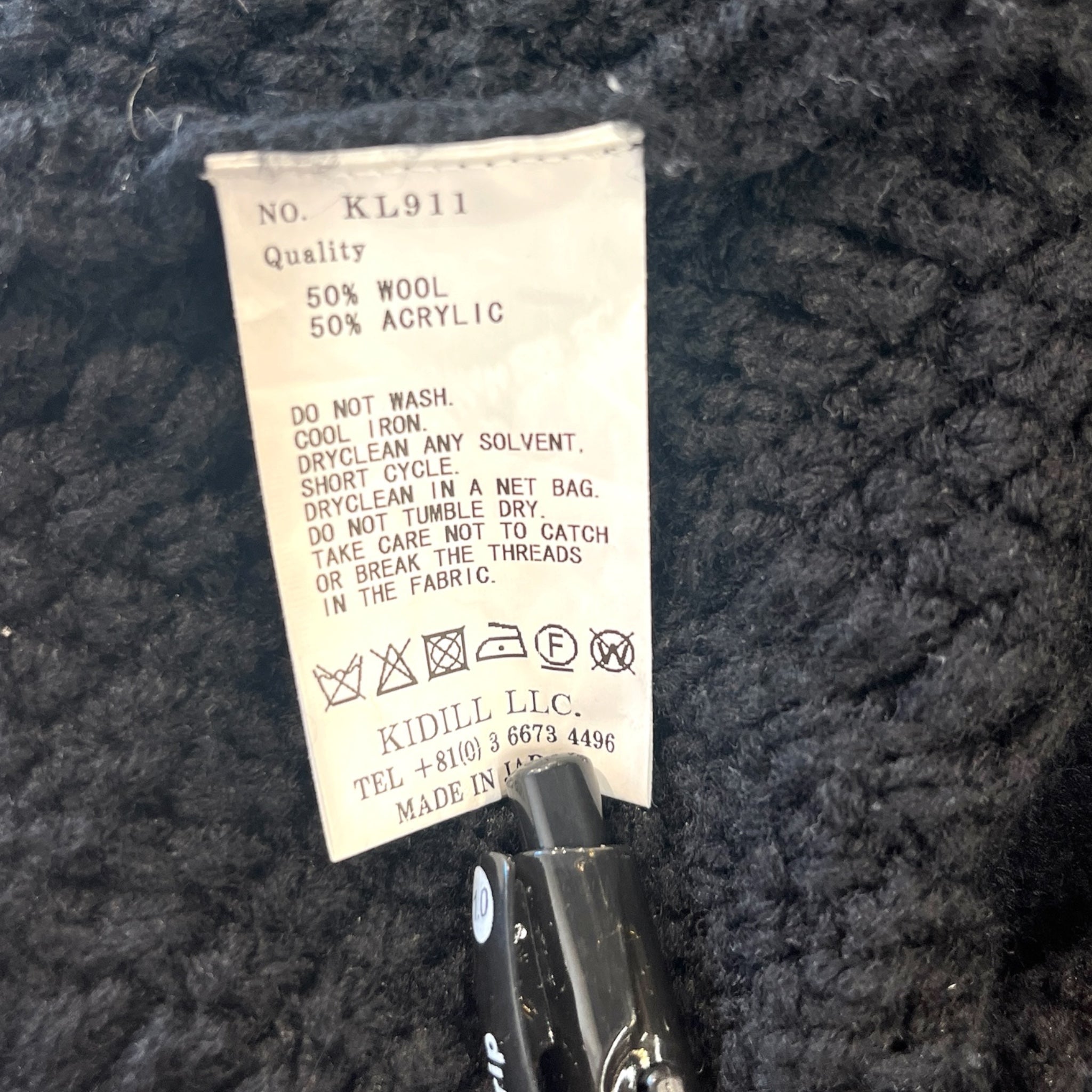 KIDILL/Heavy Sweater/Graphic/Wool/BLK/ view 4