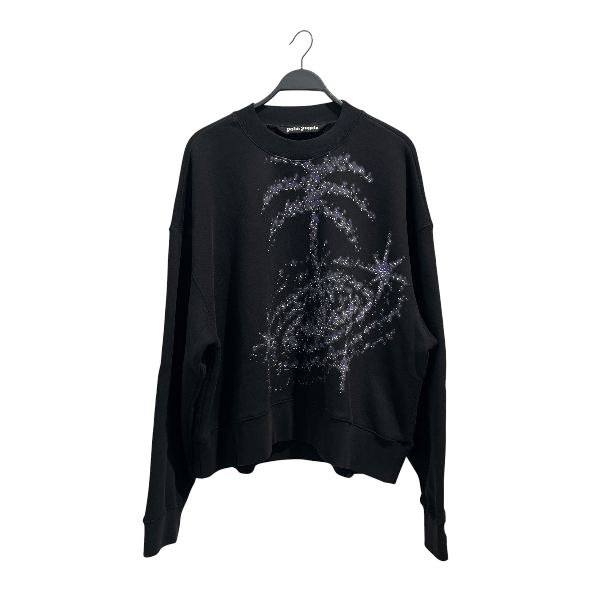 Palm Angels/Sweatshirt/XL/Cotton/BLK/Oversize/PALM GALAXY view 1