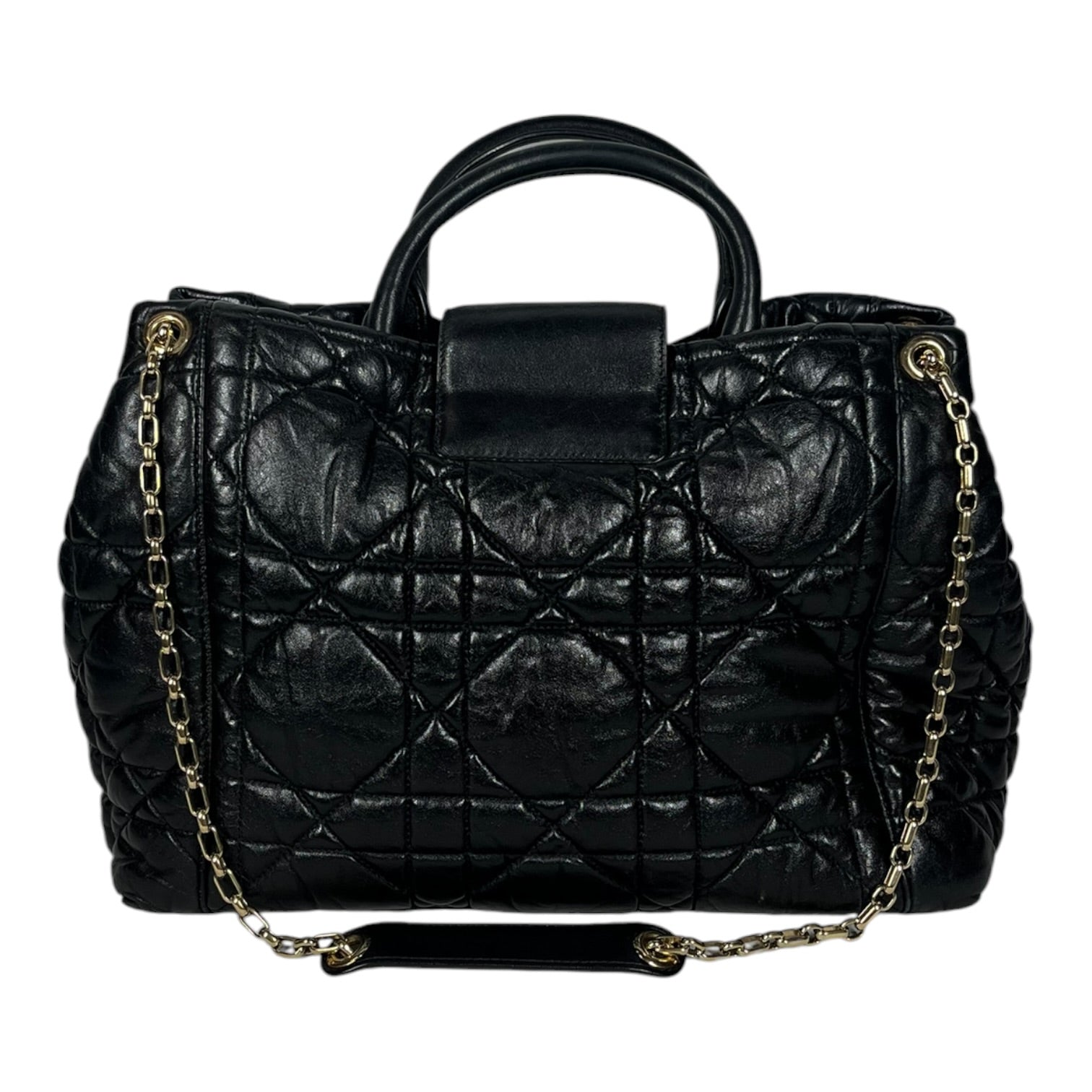 Christian Dior/Cross Body Bag/Leather/BLK/Milly La Foret Tote Bag view 2